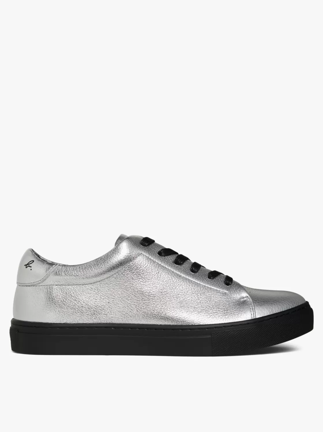 agnès b. Sneakers<Baptiste Silver-coloured Leather Sneakers