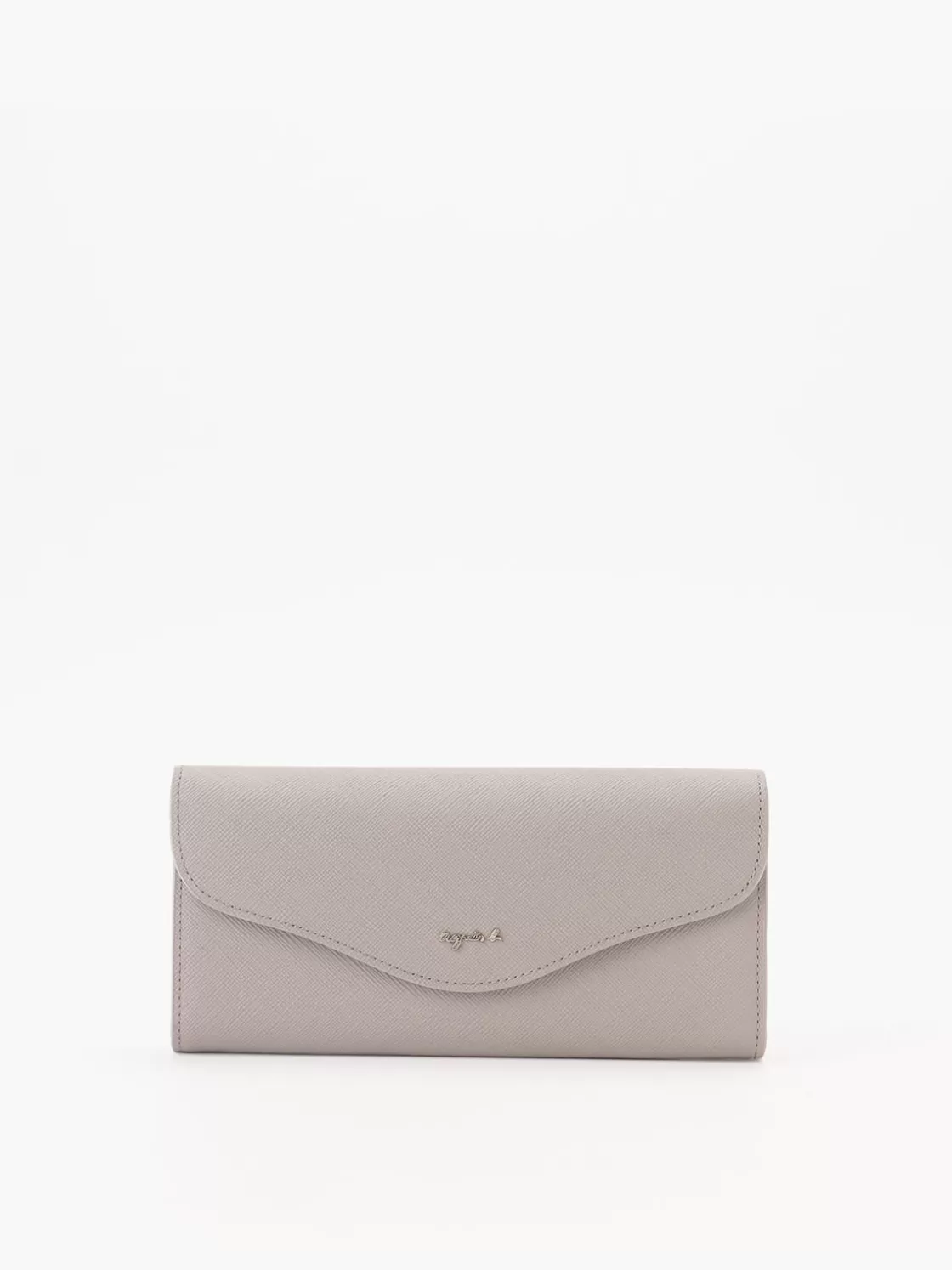 Women agnès b. Small Leather Goods | Small Leather Goods<Beige Classic Leather Wallet