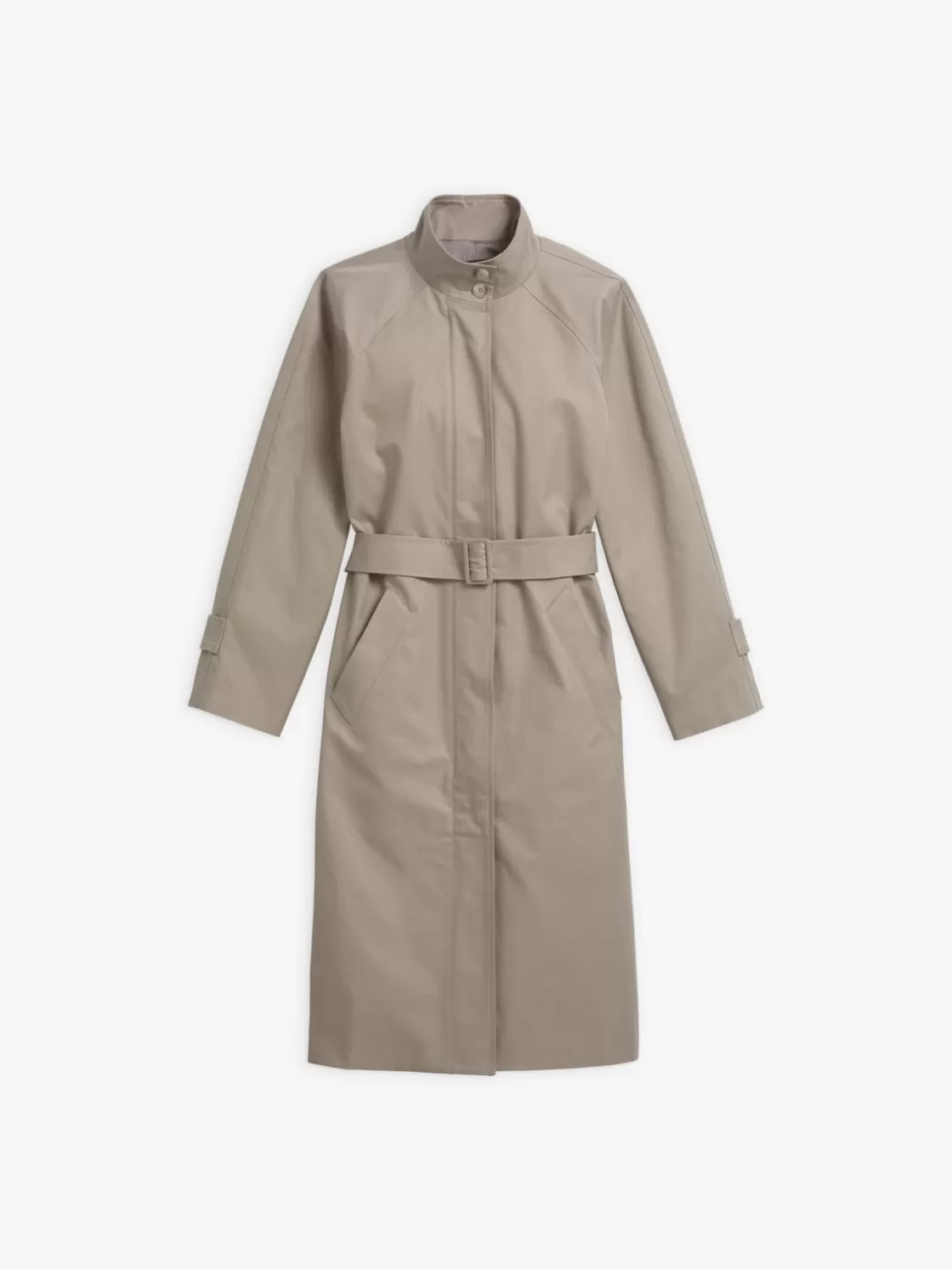 Women agnès b. Jackets & Coats<Beige Cotton Lined Coat