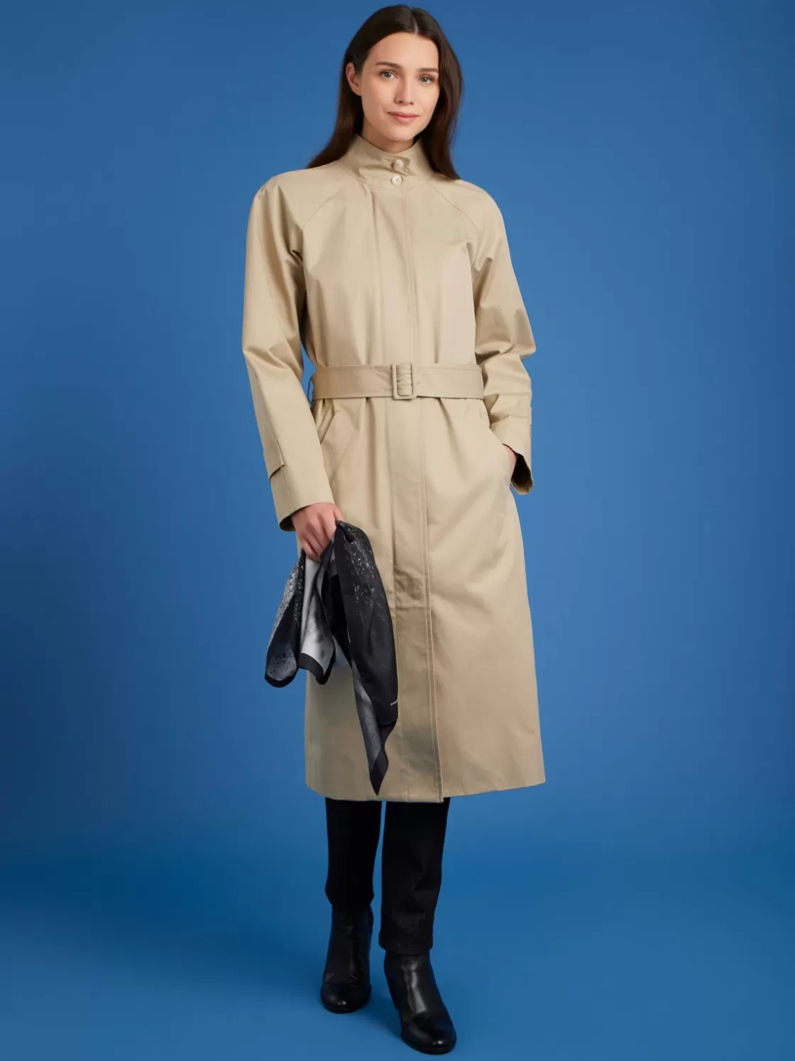 Women agnès b. Jackets & Coats<Beige Cotton Lined Coat