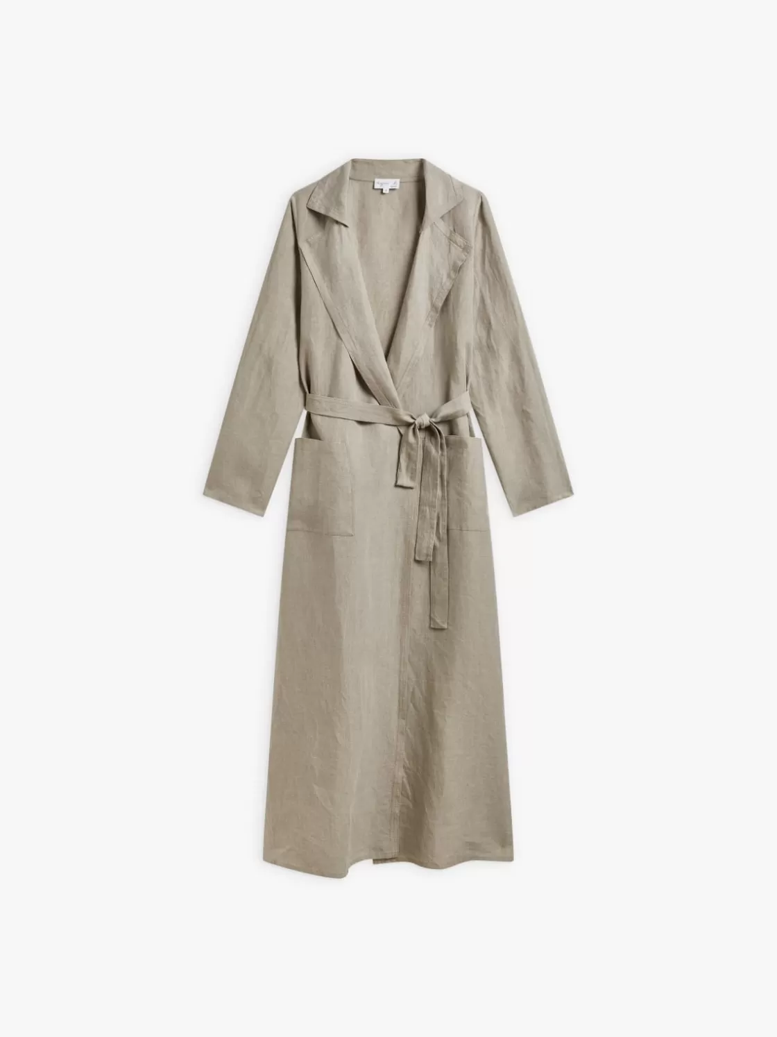 Women agnès b. Jackets & Coats<Beige Linen Algeria Coat