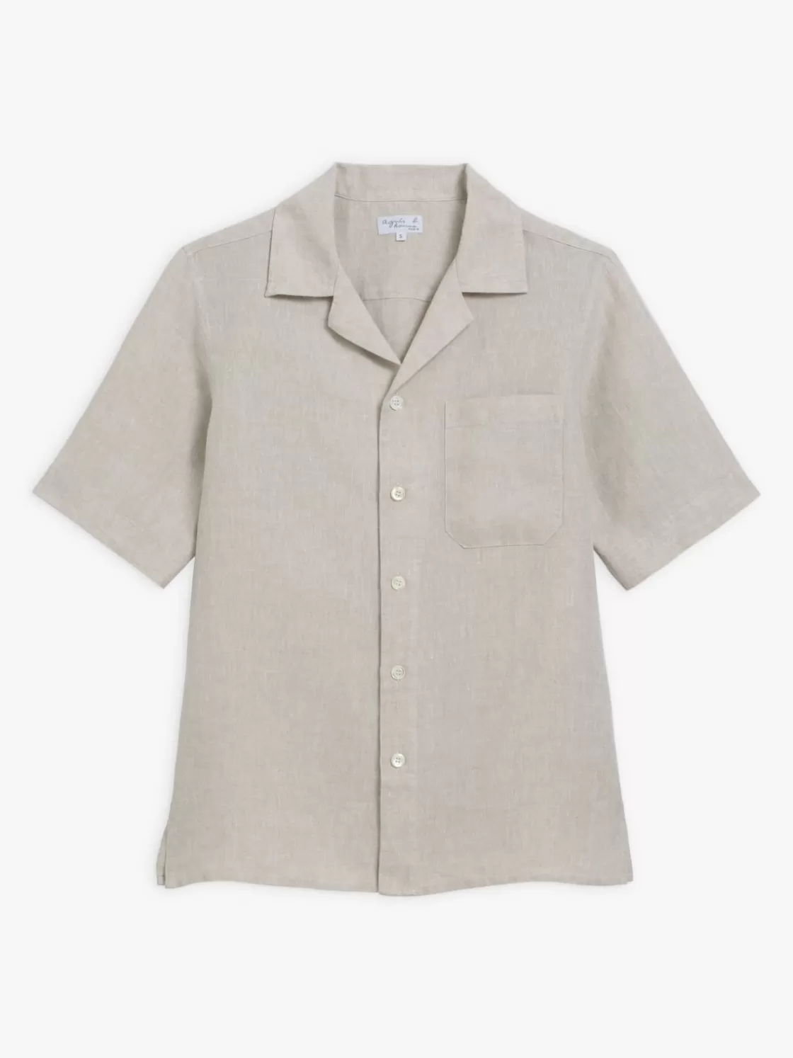 agnès b. Shirts<Beige Linen Magnum Shirt