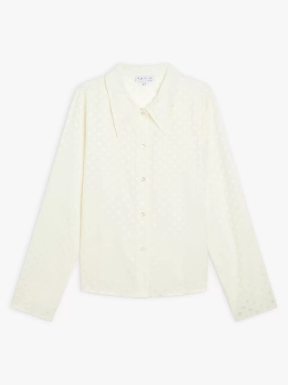 Women agnès b. Tops & Shirts<Beige Viscose Fine Shirt