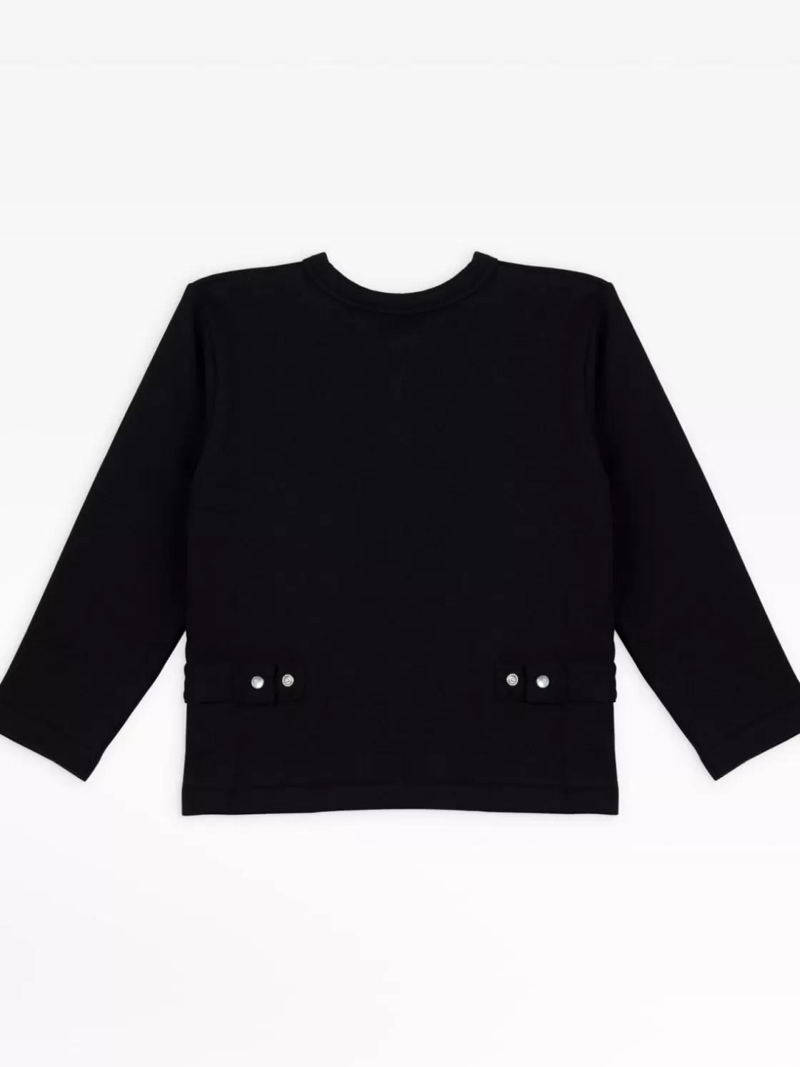 BOY agnès b. Cardigans | Clothing<Black "12 Ans" Snap Cardigan