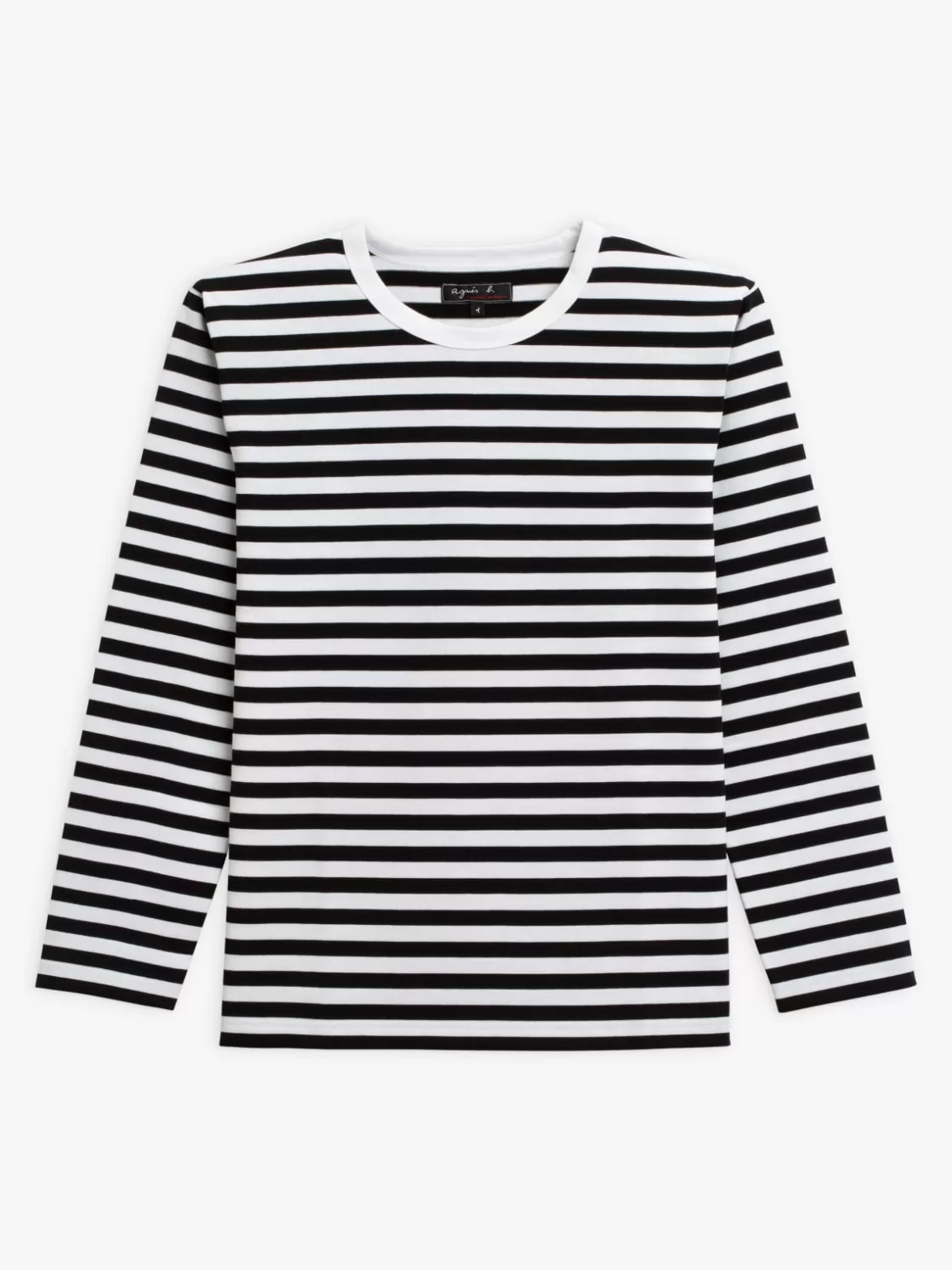 Women agnès b. T-Shirts & Tank Tops<Black & White Women's Striped Cool T-shirt