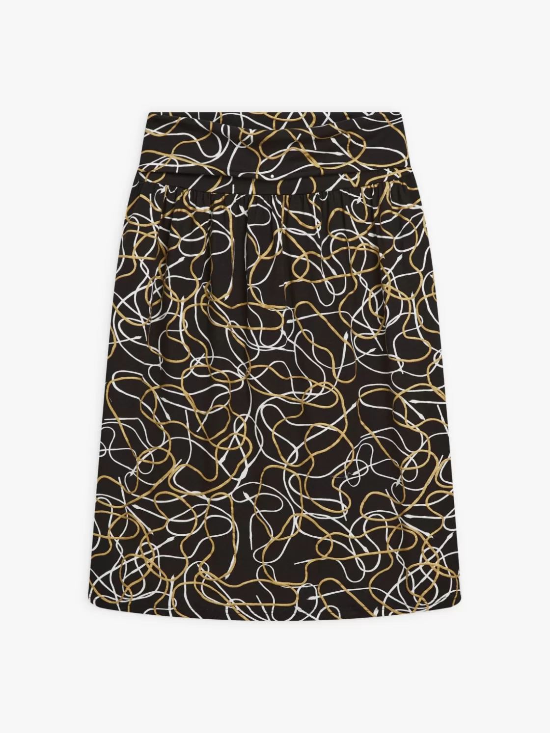 Women agnès b. Skirts & Shorts<Black Abstract Print Fleur Skirt