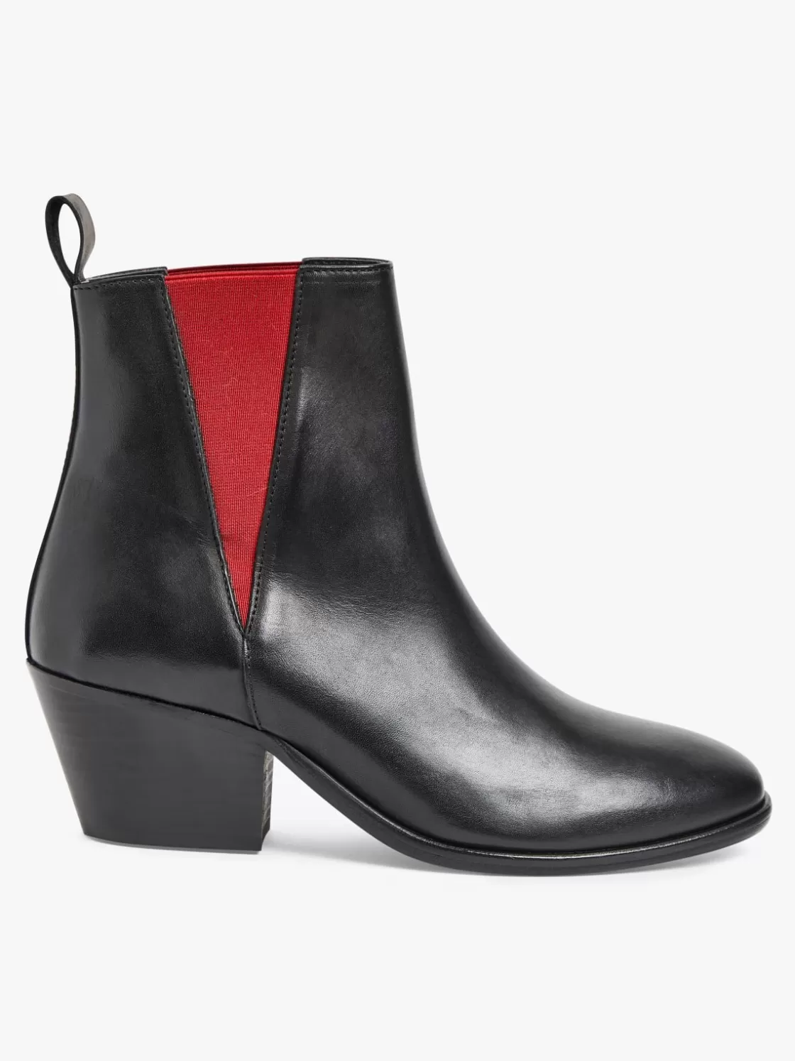 Women agnès b. Boots & Ankle Boots<Black And Red Victoria Rock Boots