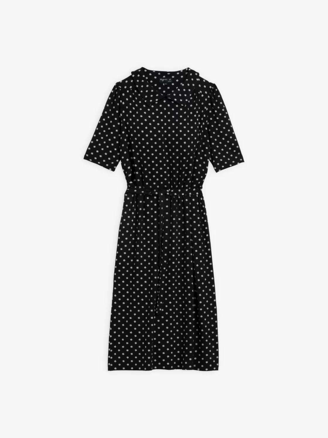 Women agnès b. Dresses<Black Andréa Printed Jersey Dress