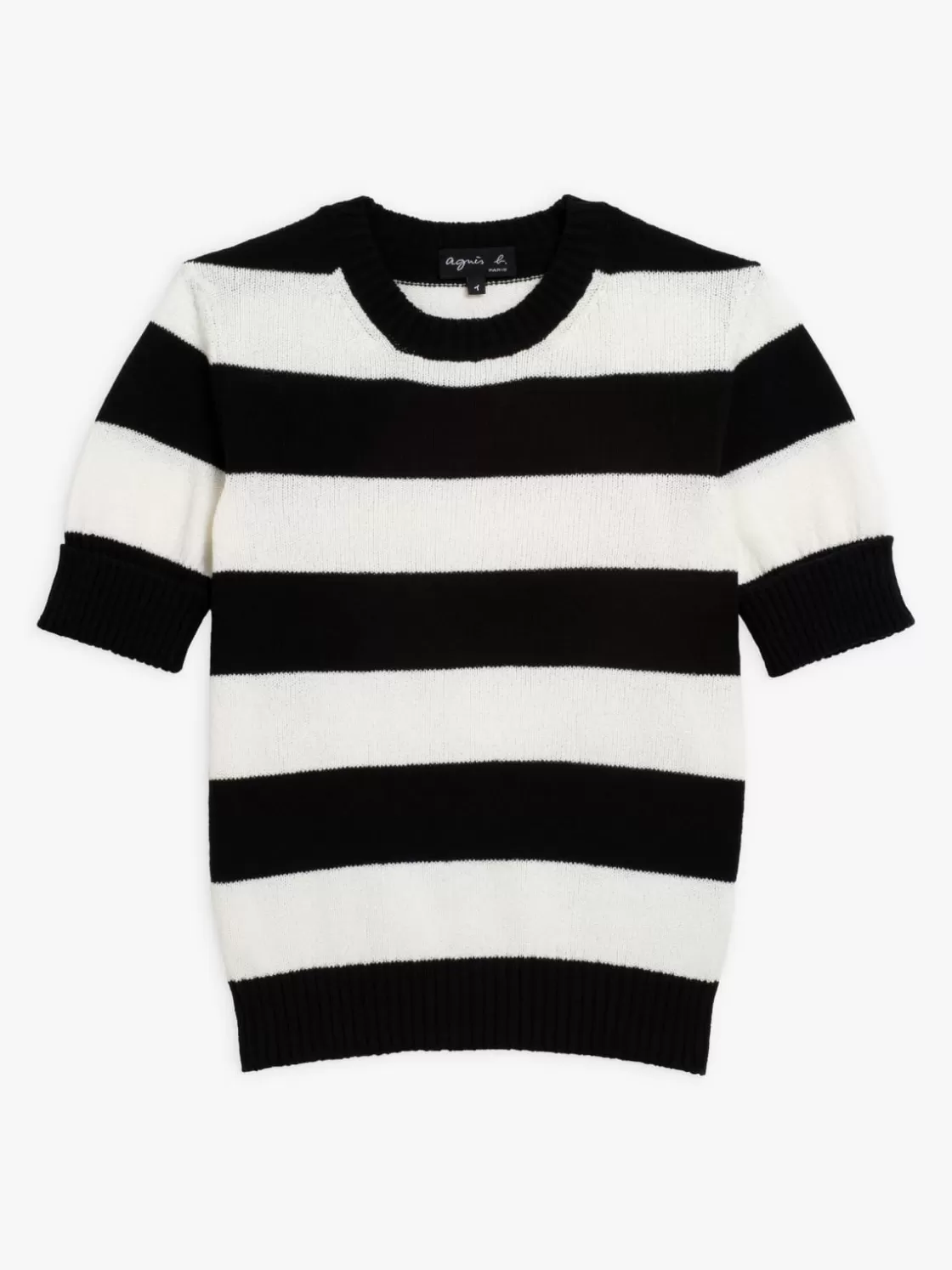 Women agnès b. Sweaters<Black Betty 60/60 Striped Sweater