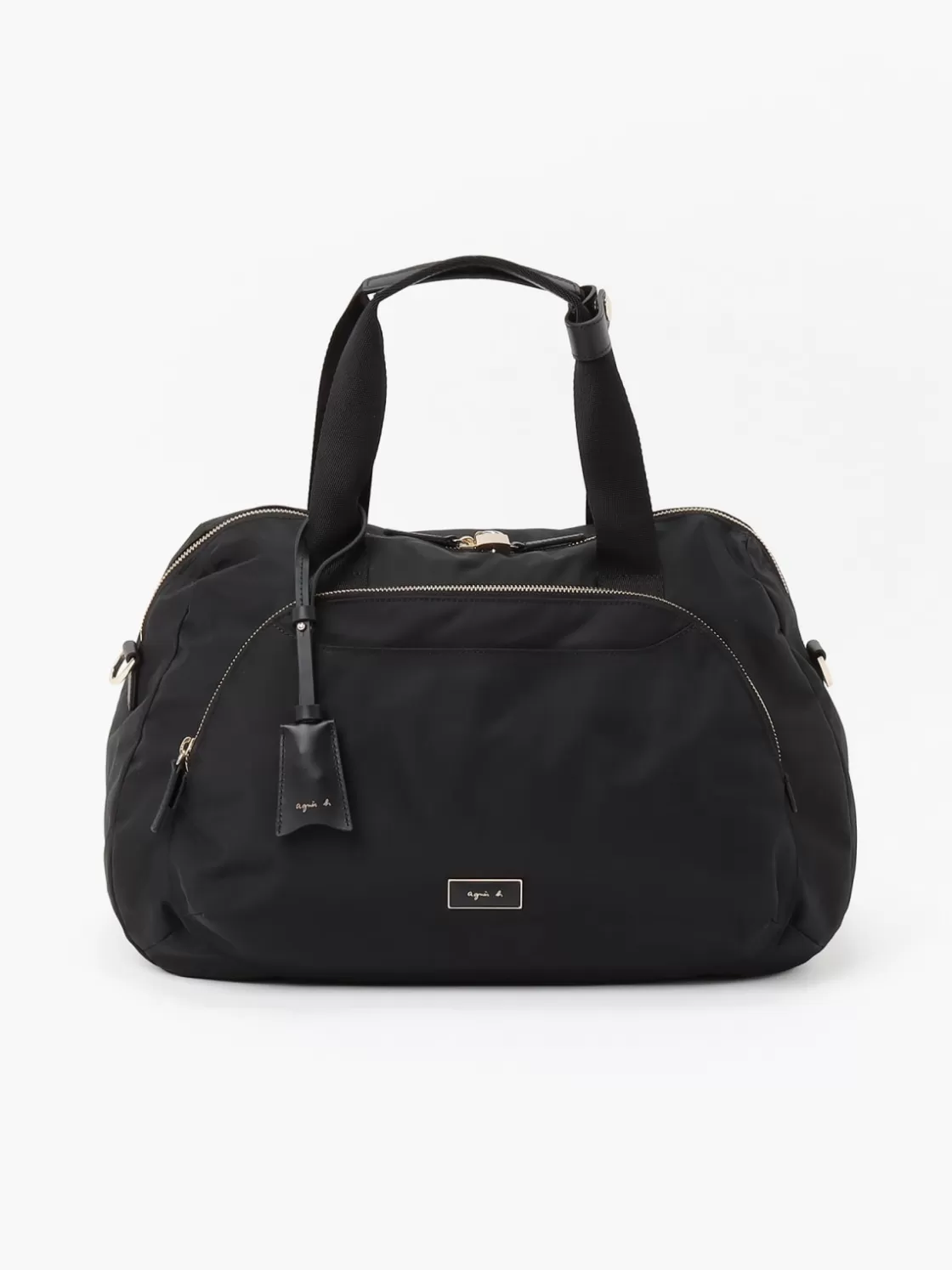 Women agnès b. Shoulder & Crossbody Bags | Large Bags & Tote Bags<Black Boston Nylon Travel Bag