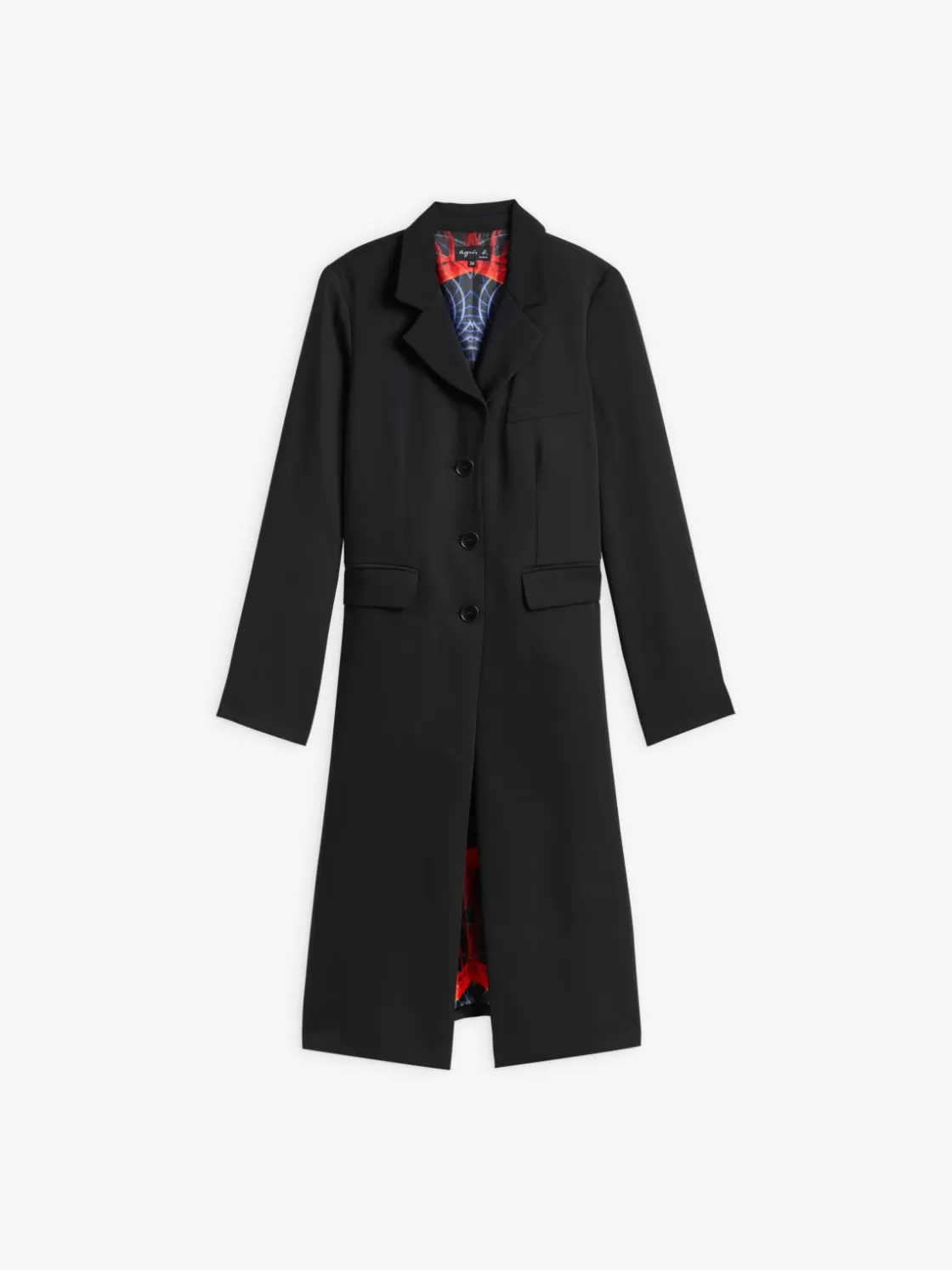 Women agnès b. Jackets & Coats<Black Charley Chester Coat