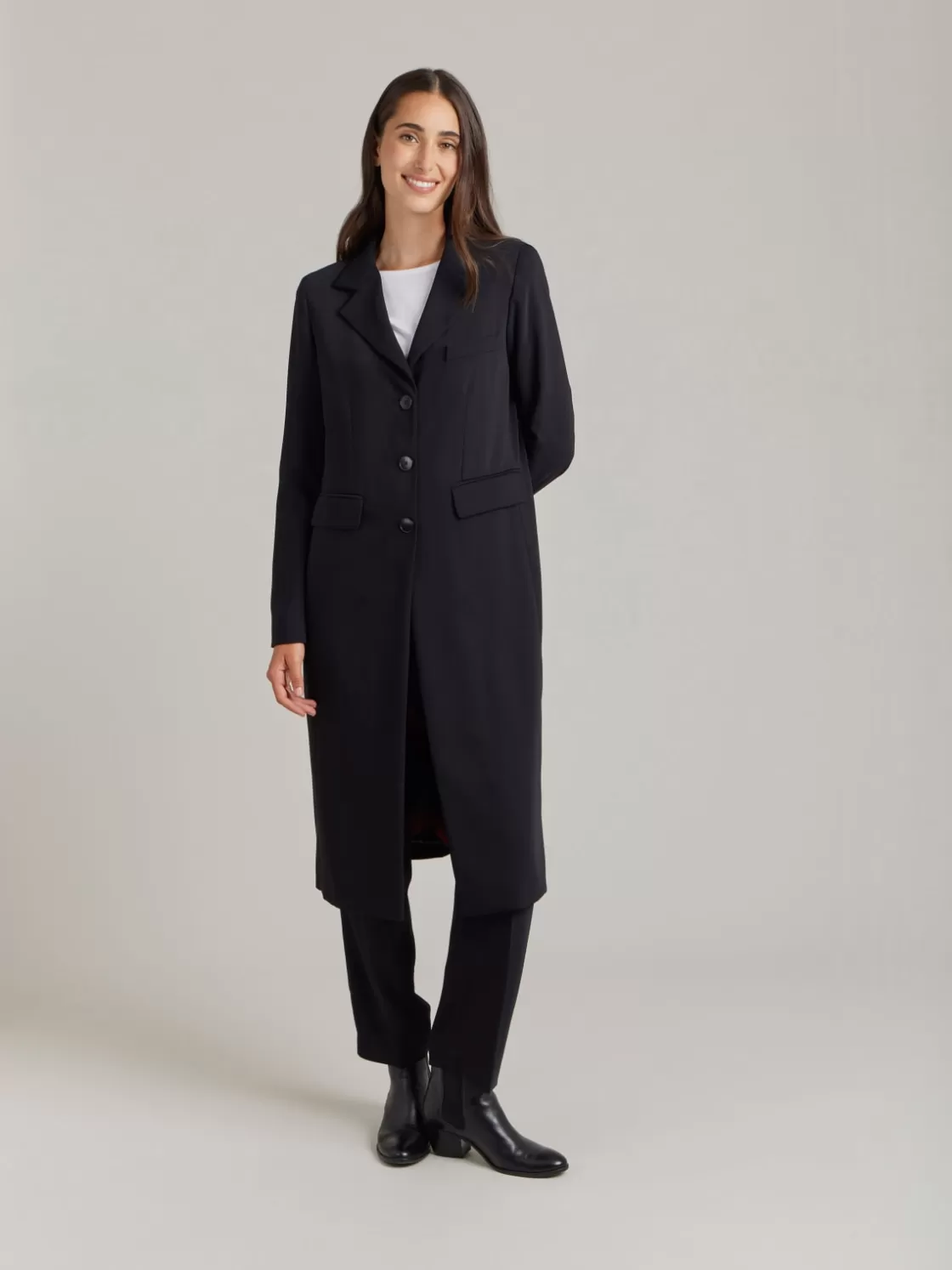 Women agnès b. Jackets & Coats<Black Charley Chester Coat