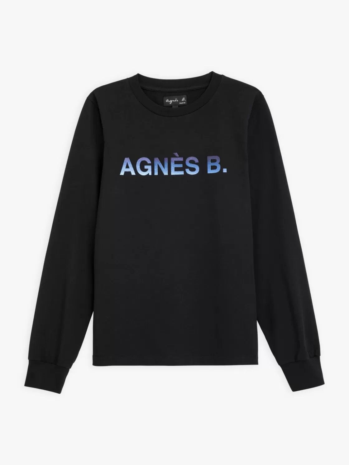 Women agnès b. T-Shirts & Tank Tops<Black Christie T-shirt With "" Embroidery