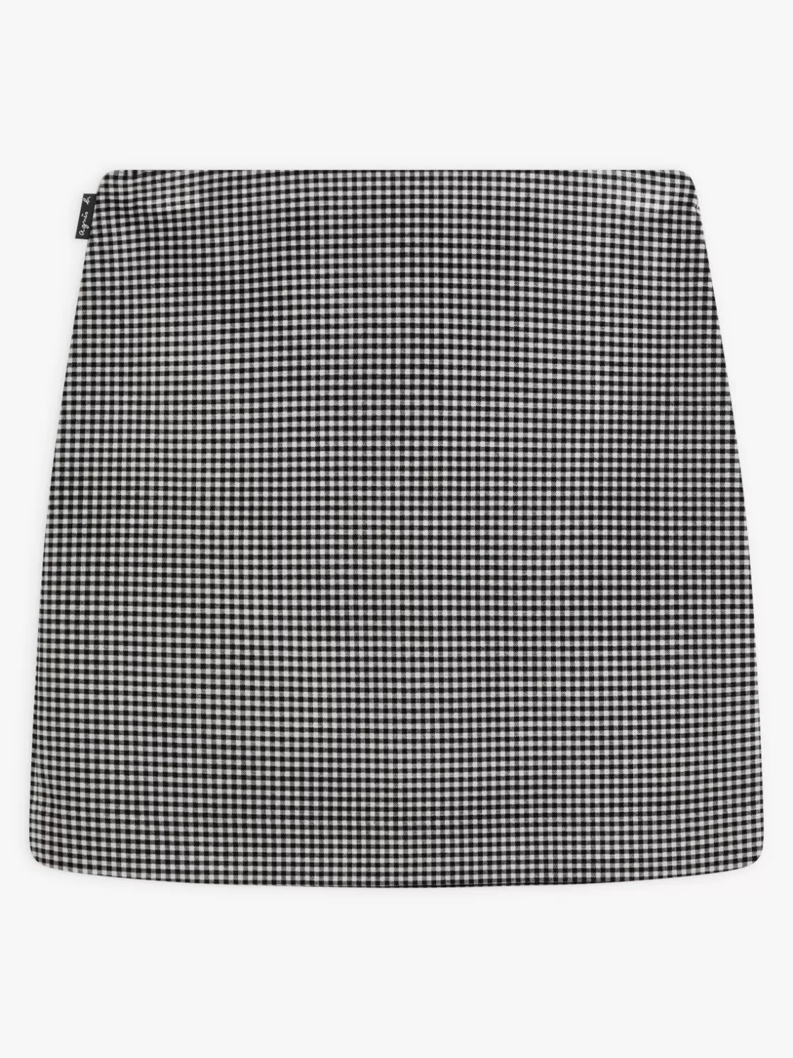 Women agnès b. Skirts & Shorts<Black Cotton Gingham Erin Skirt