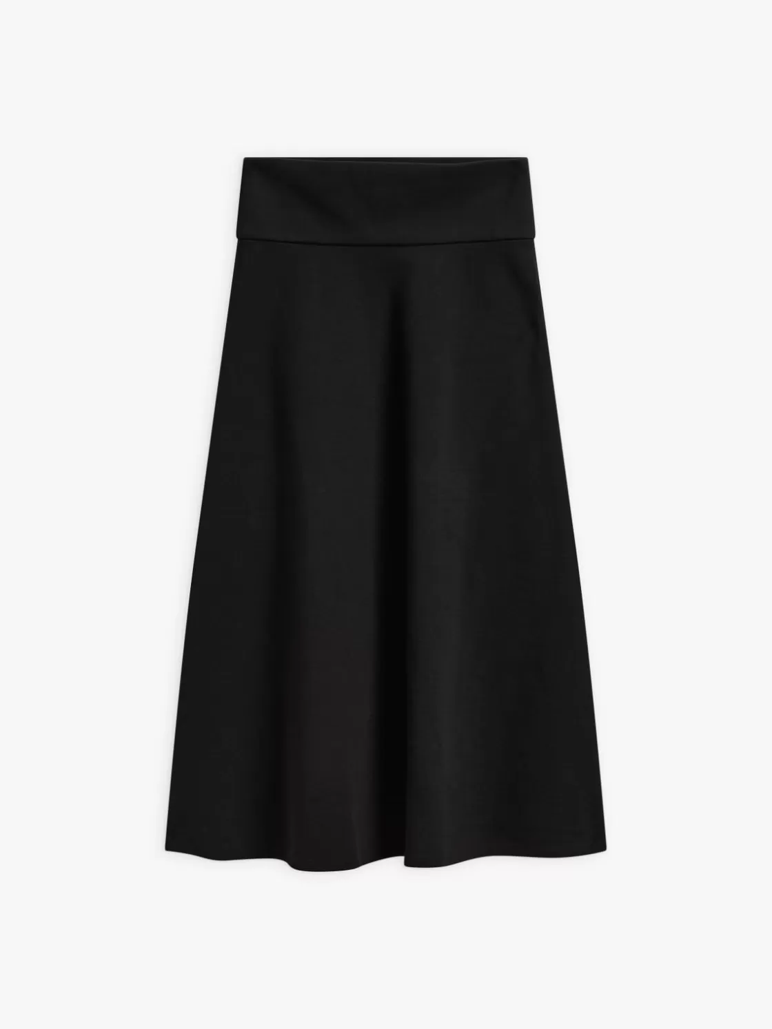 Women agnès b. Skirts & Shorts<Black Cotton Long Flared Polly Skirt