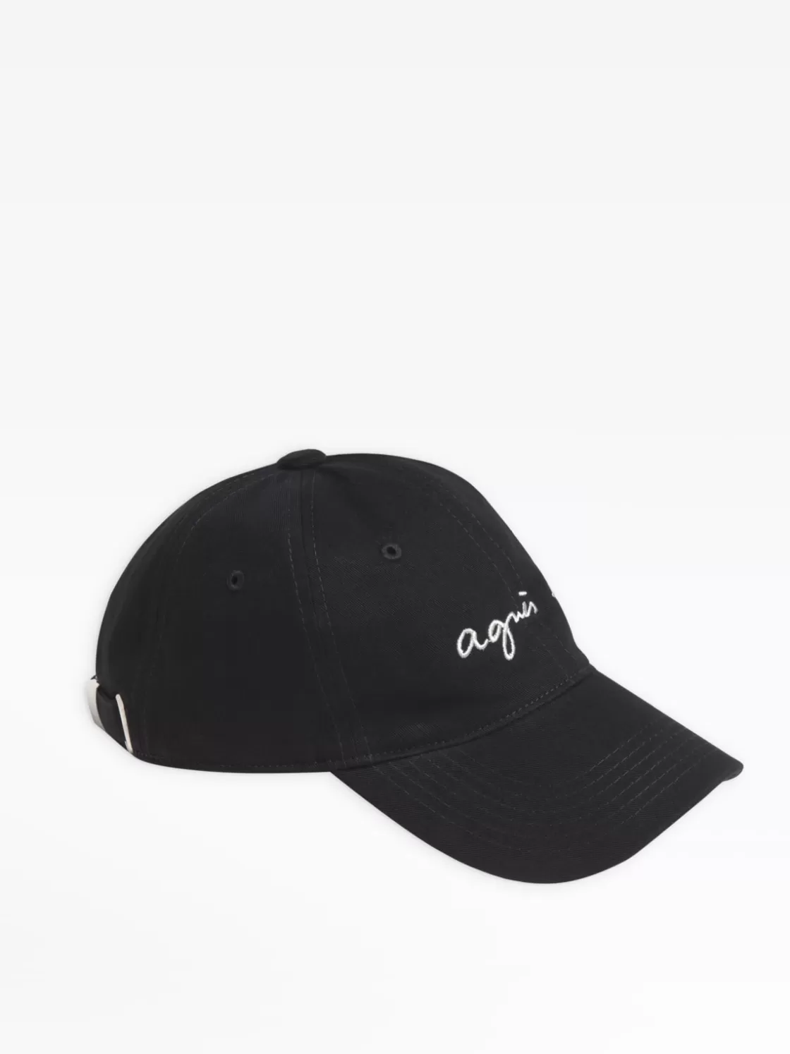 agnès b. Hats & Gloves<Black Embroidered "" Cap