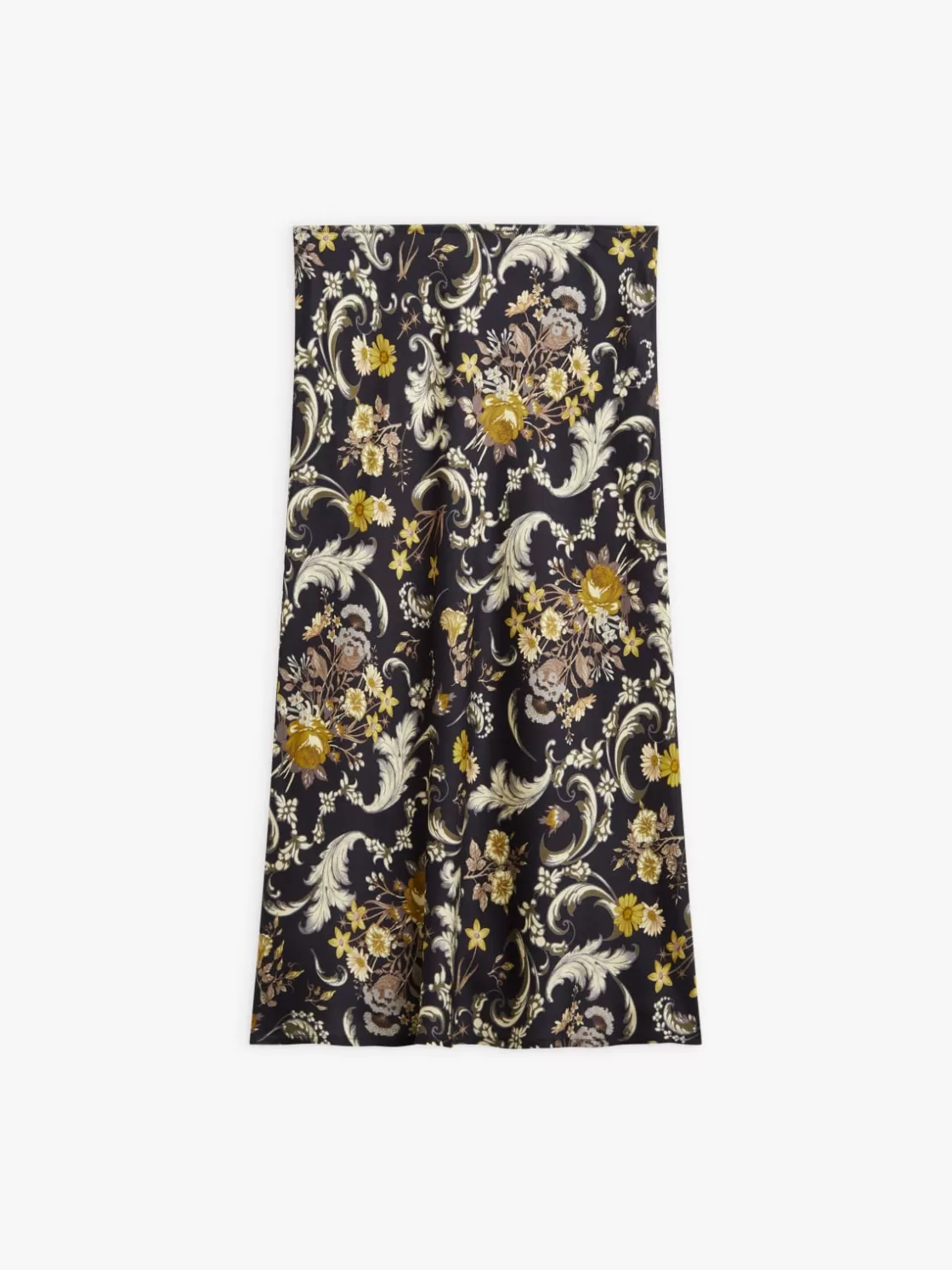 Women agnès b. Skirts & Shorts<Black Floral Pattern Tulipe Skirt