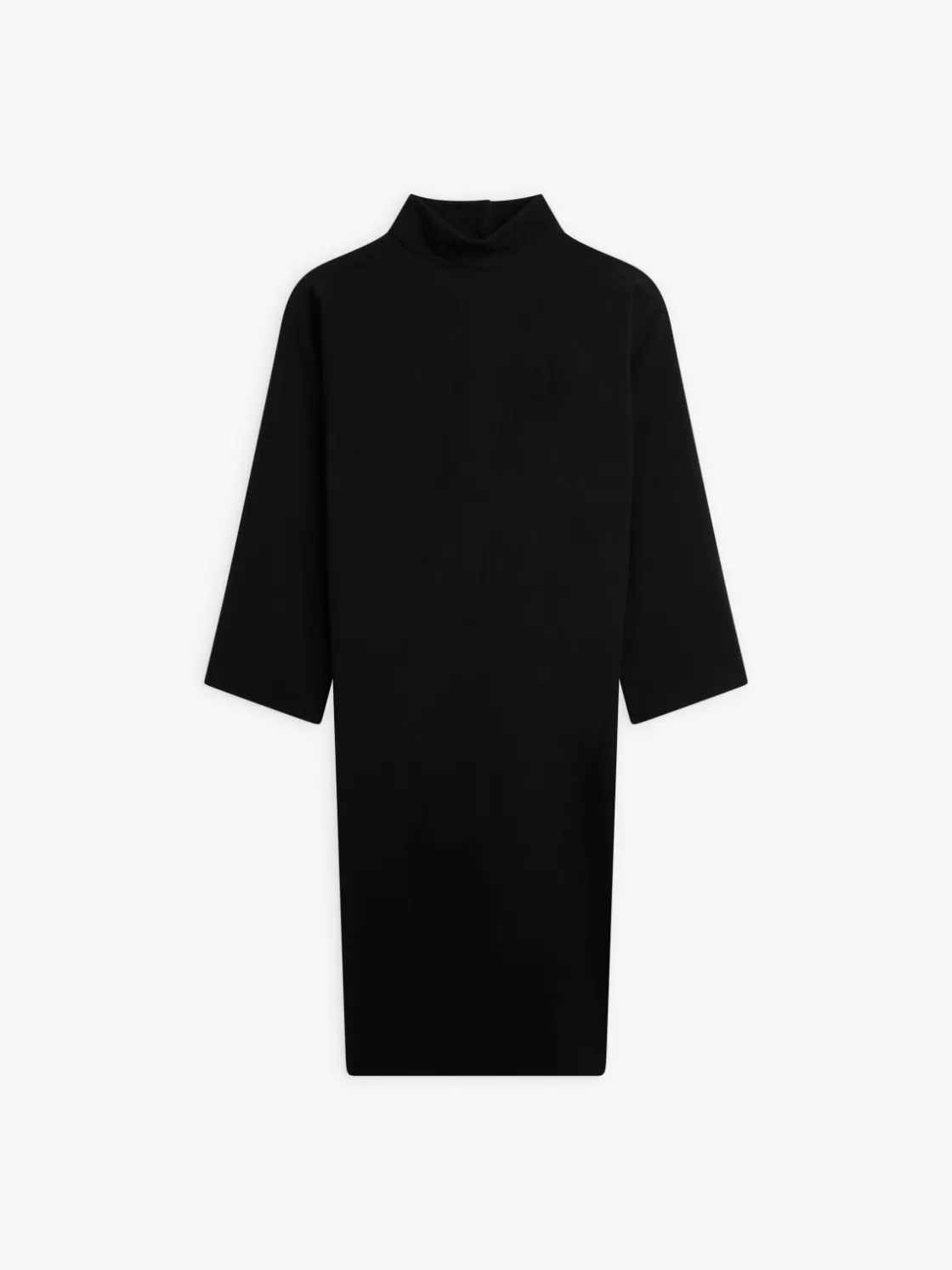 Women agnès b. Dresses<Black High Neck Kimono Dress