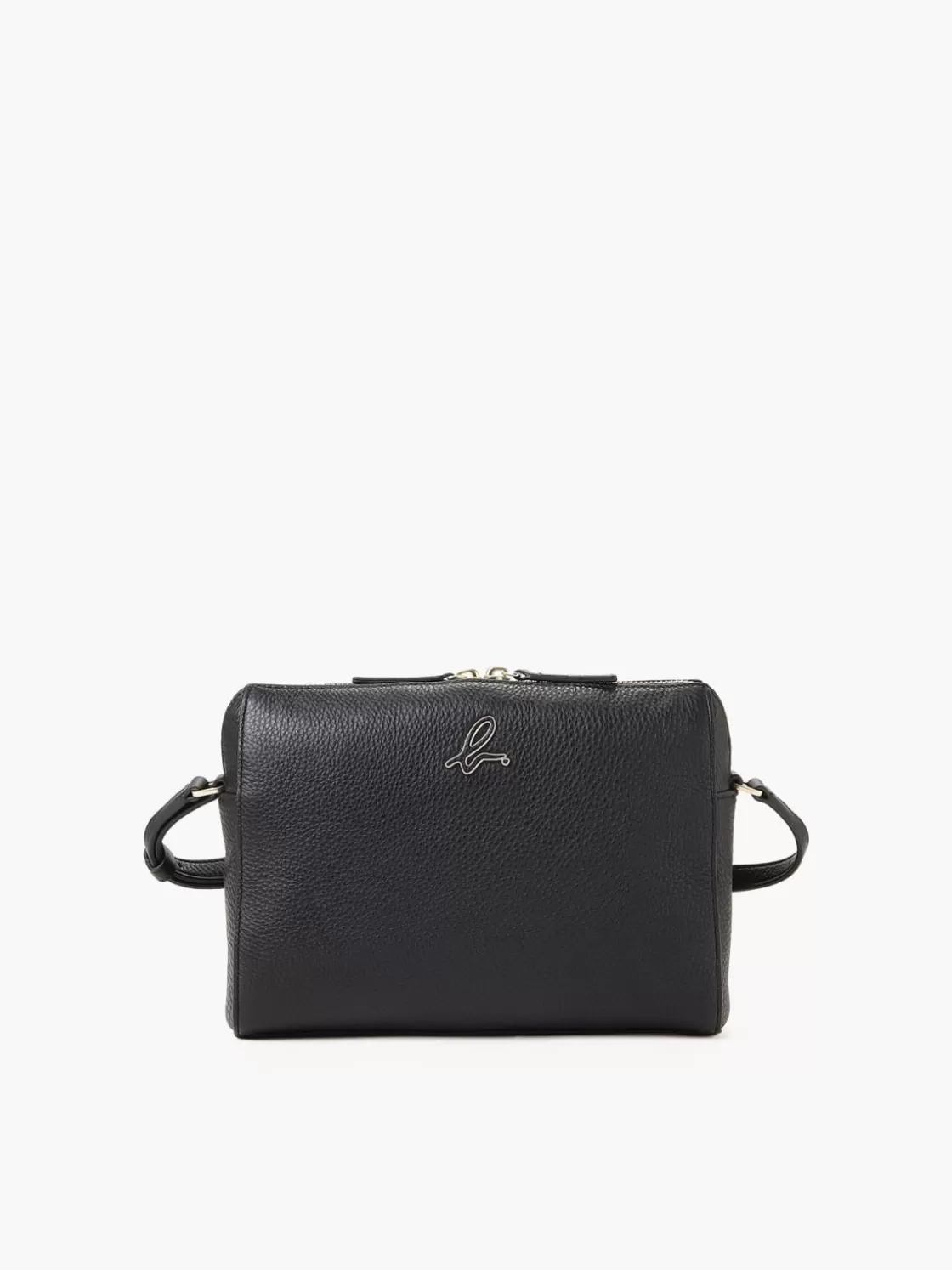 Women agnès b. Shoulder & Crossbody Bags<Black Iris Leather Handbag