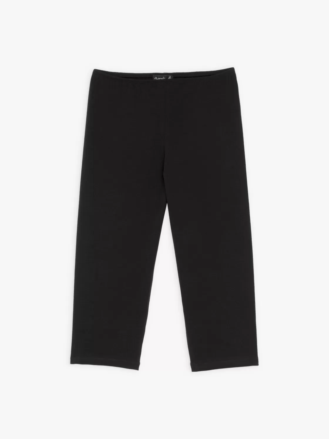 Women agnès b. Pants & Jeans | Skirts & Shorts<Black Jersey Jericho Cropped Pants