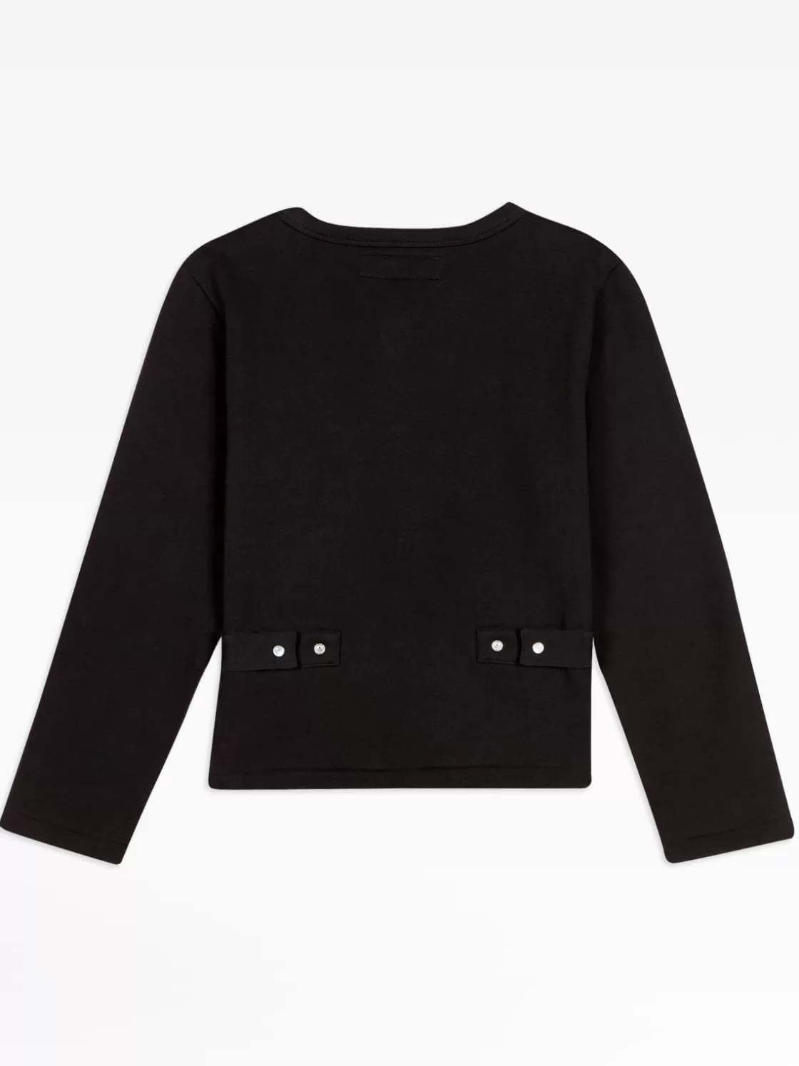 Women agnès b. Cardigans<Black Le Petit Cotton Fleece Cardigan