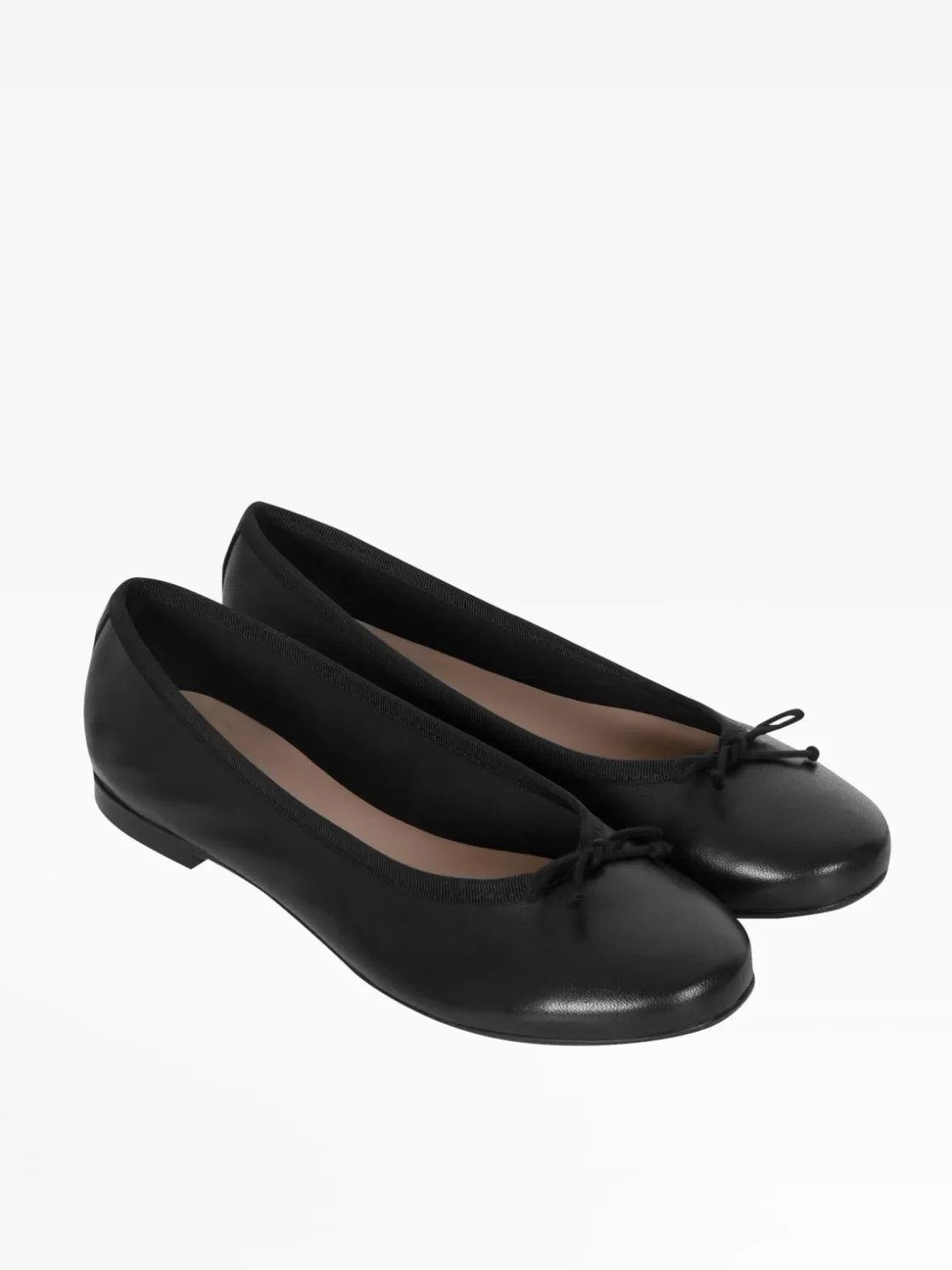 Women agnès b. Flats & Loafers | Heels & Sandals<Black Leather Alice Ballerinas