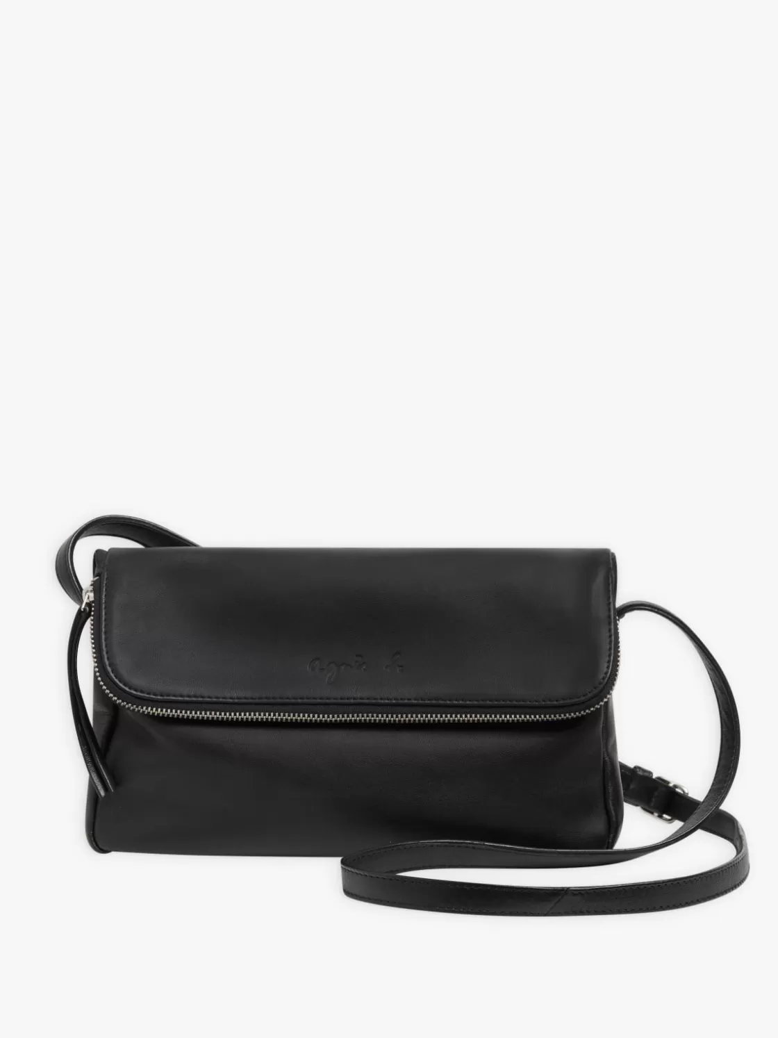 Women agnès b. Shoulder & Crossbody Bags<Black Leather Asya Bag