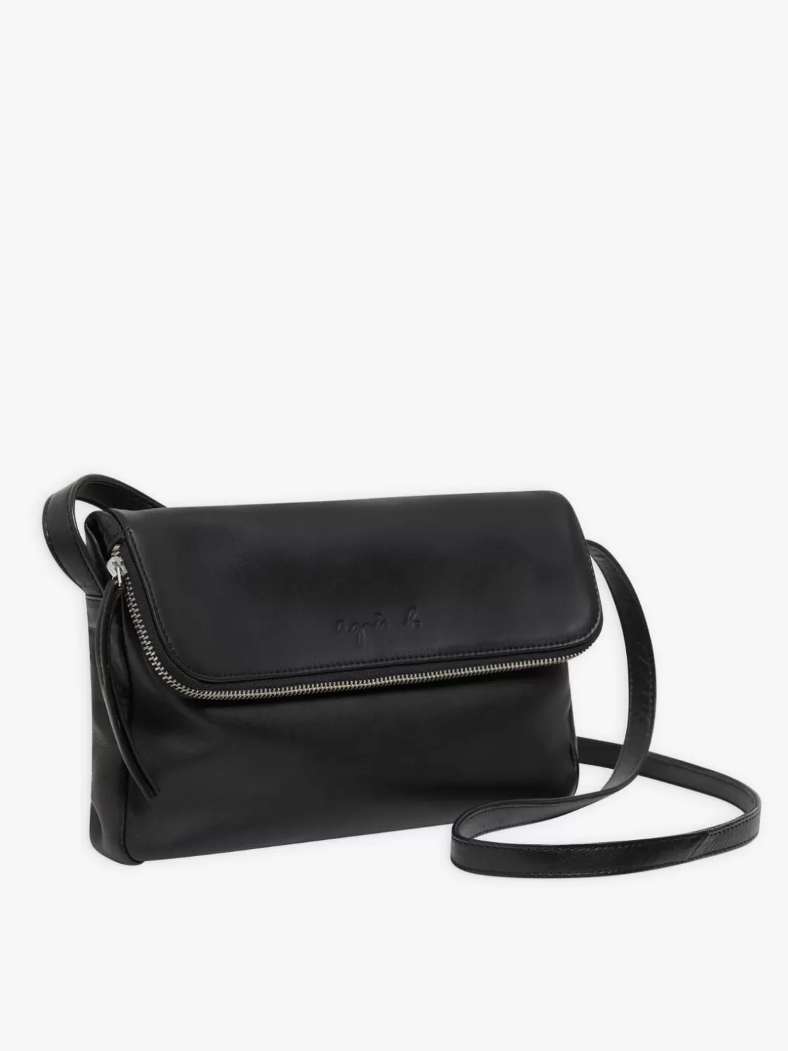 Women agnès b. Shoulder & Crossbody Bags<Black Leather Asya Bag