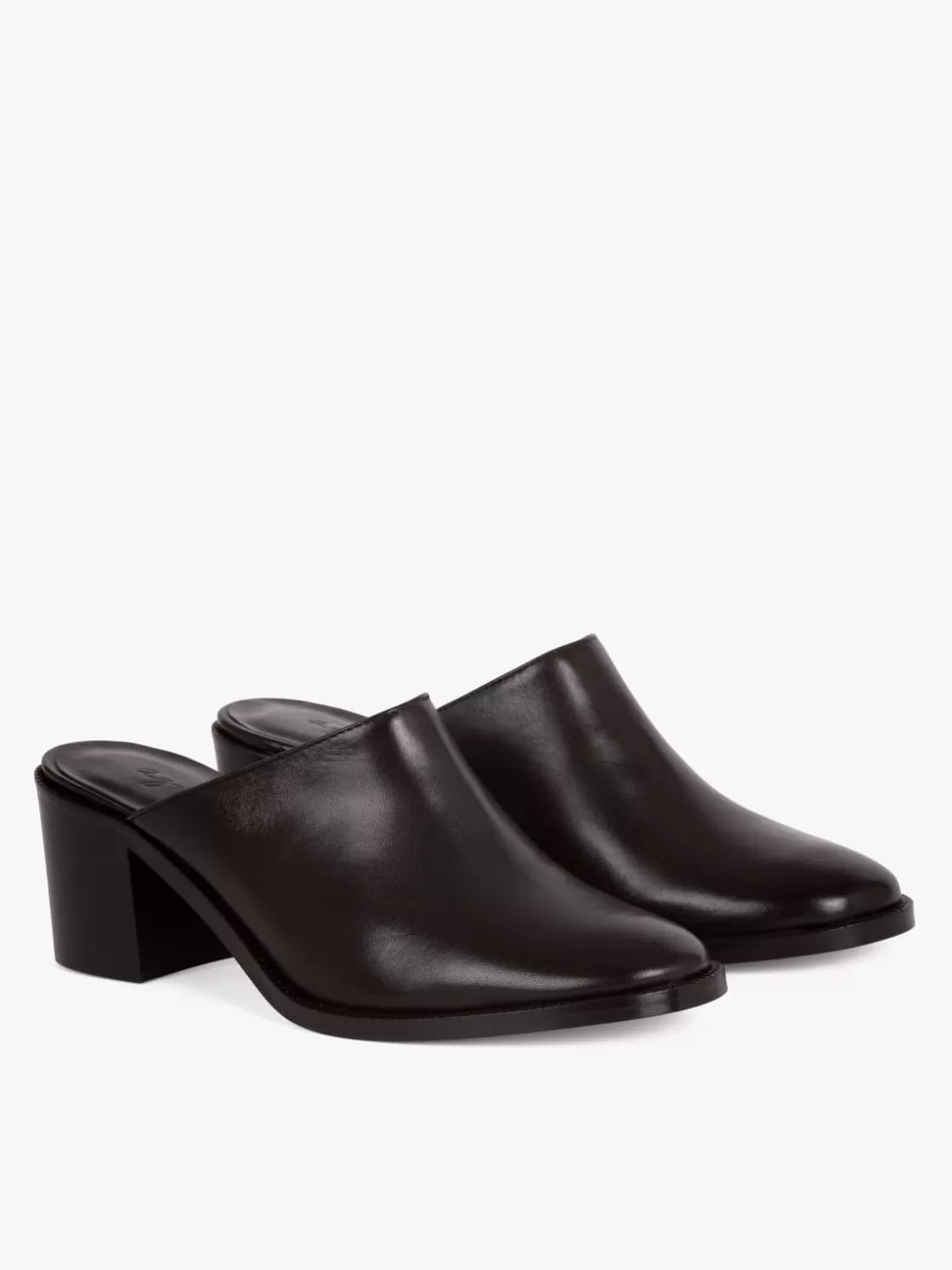 Women agnès b. Boots & Ankle Boots | Heels & Sandals<Black Leather Debbie Mules