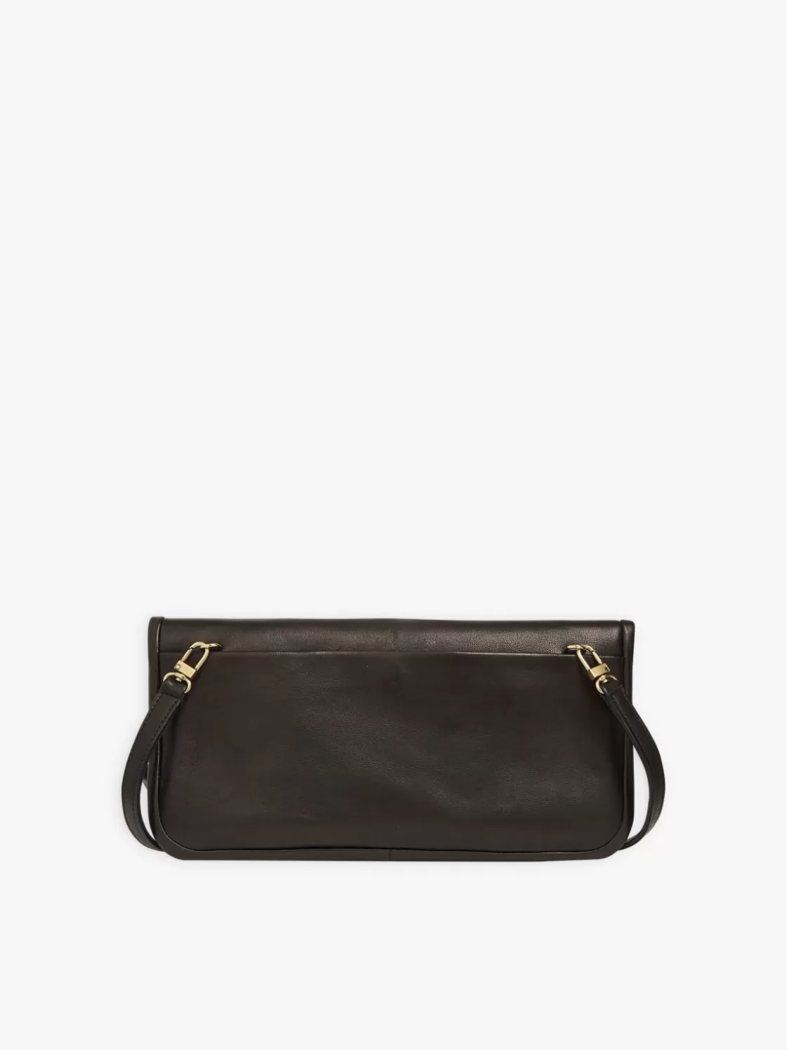 Women agnès b. Handbags<Black Leather Sofia Clutch