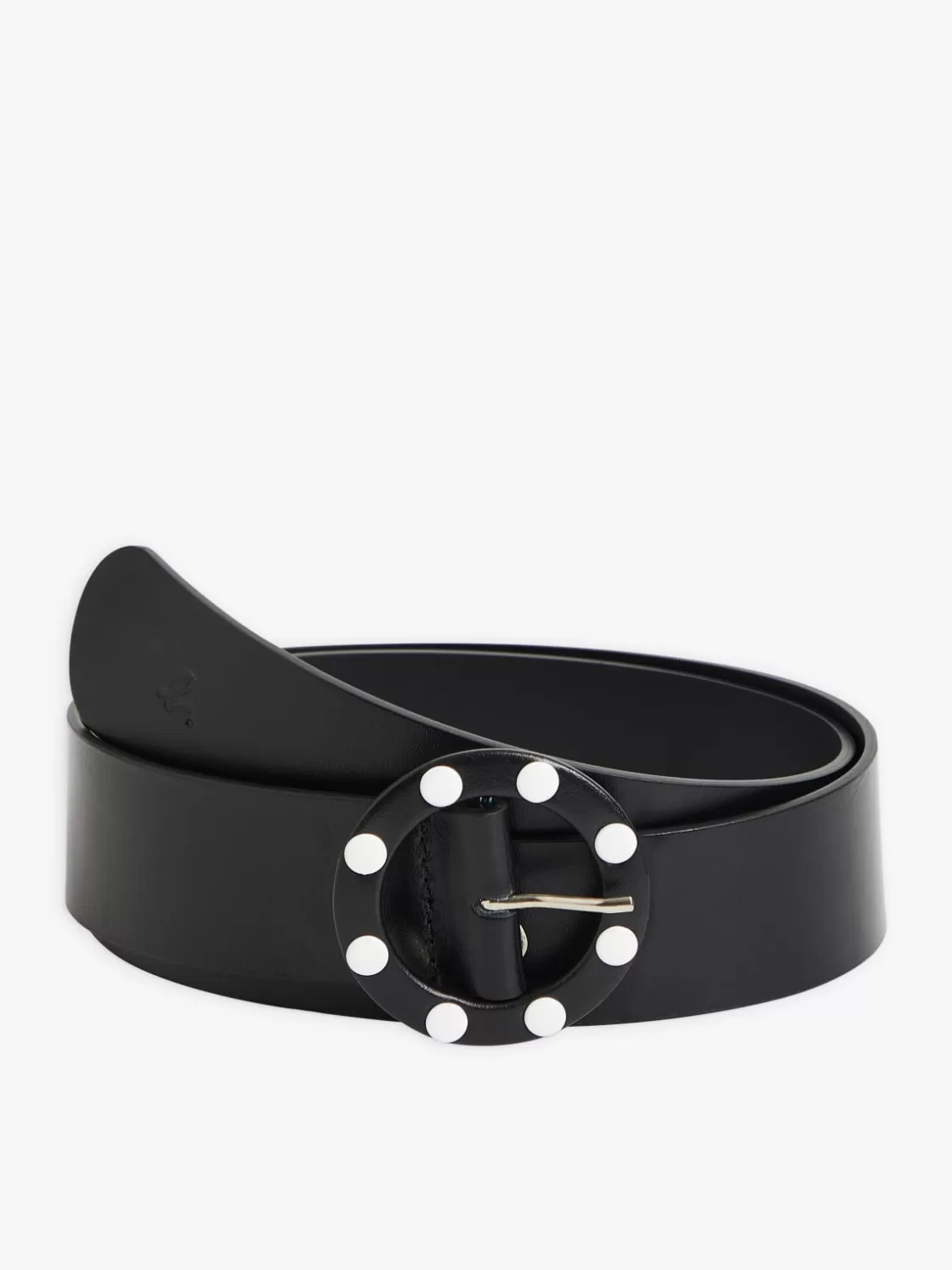 Women agnès b. Belts<Black Leather Sophia Belt