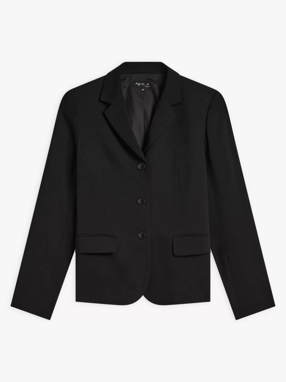 Women agnès b. Jackets & Coats<Black Louisa Jacket