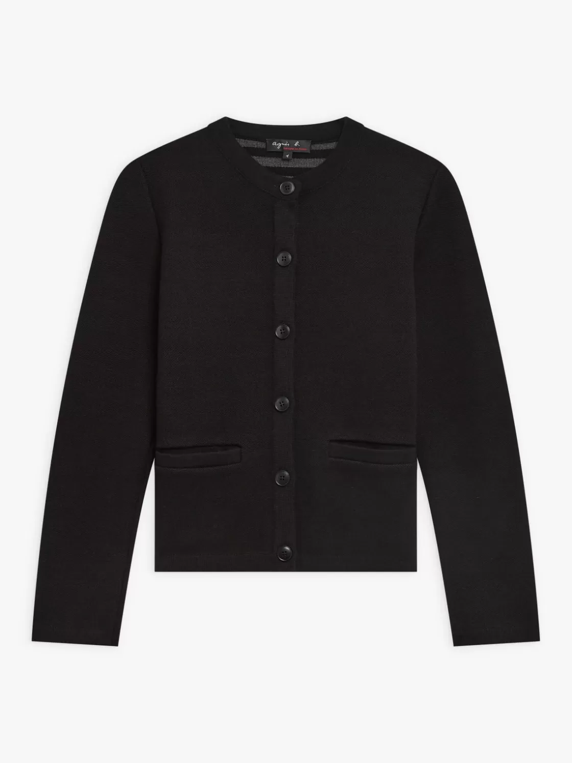 Women agnès b. Jackets & Coats<Black Merino Wool Coco Jacket