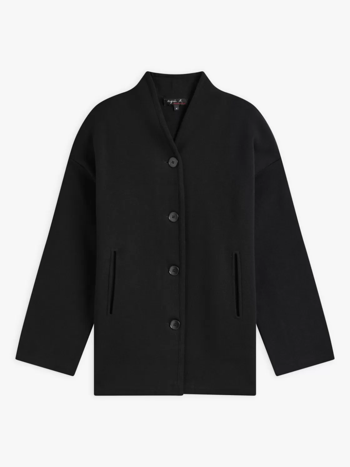 Women agnès b. Jackets & Coats<Black Merino Wool Germain Jacket