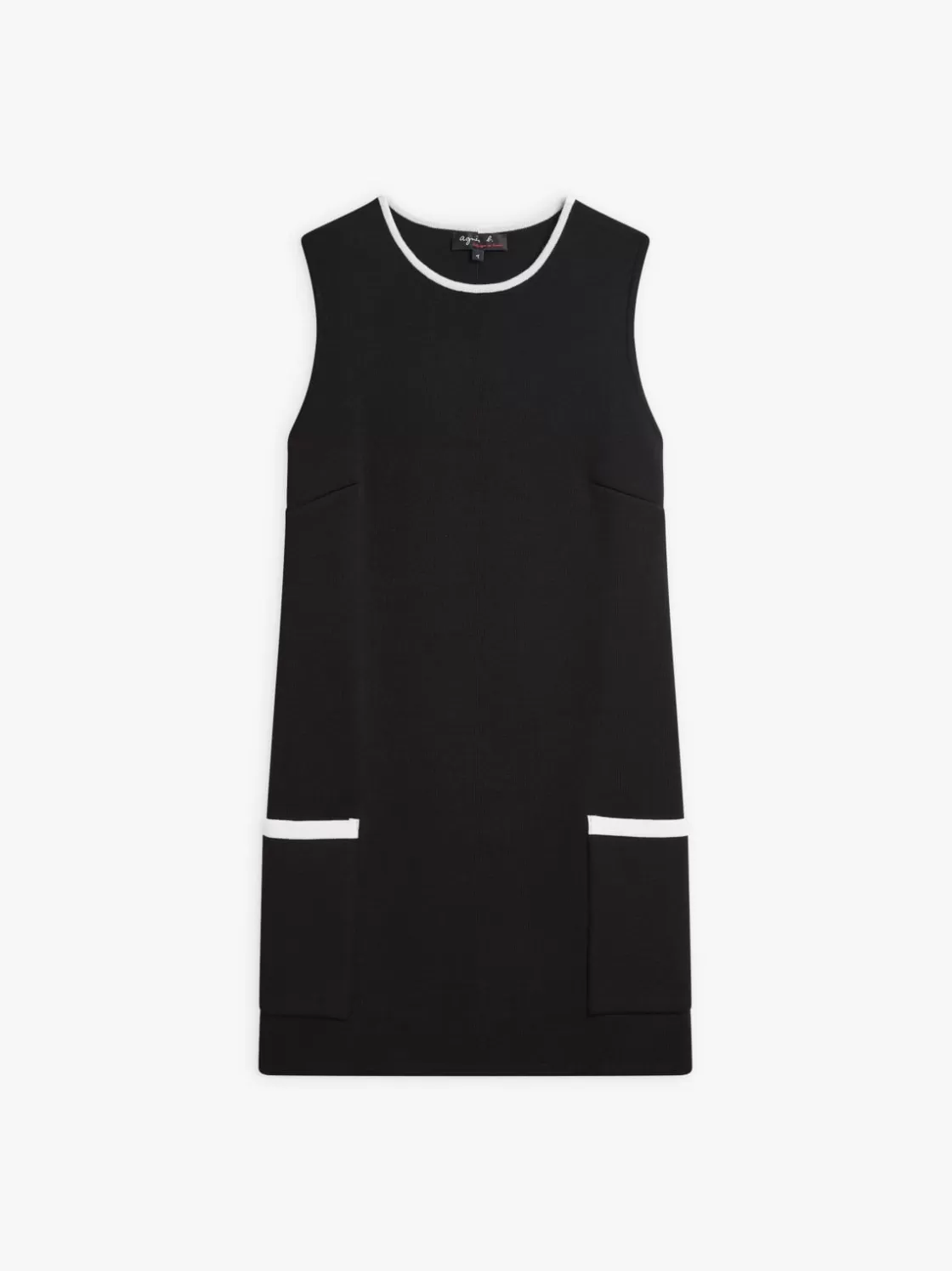 Women agnès b. Dresses<Black Merino Wool Mauri Dress