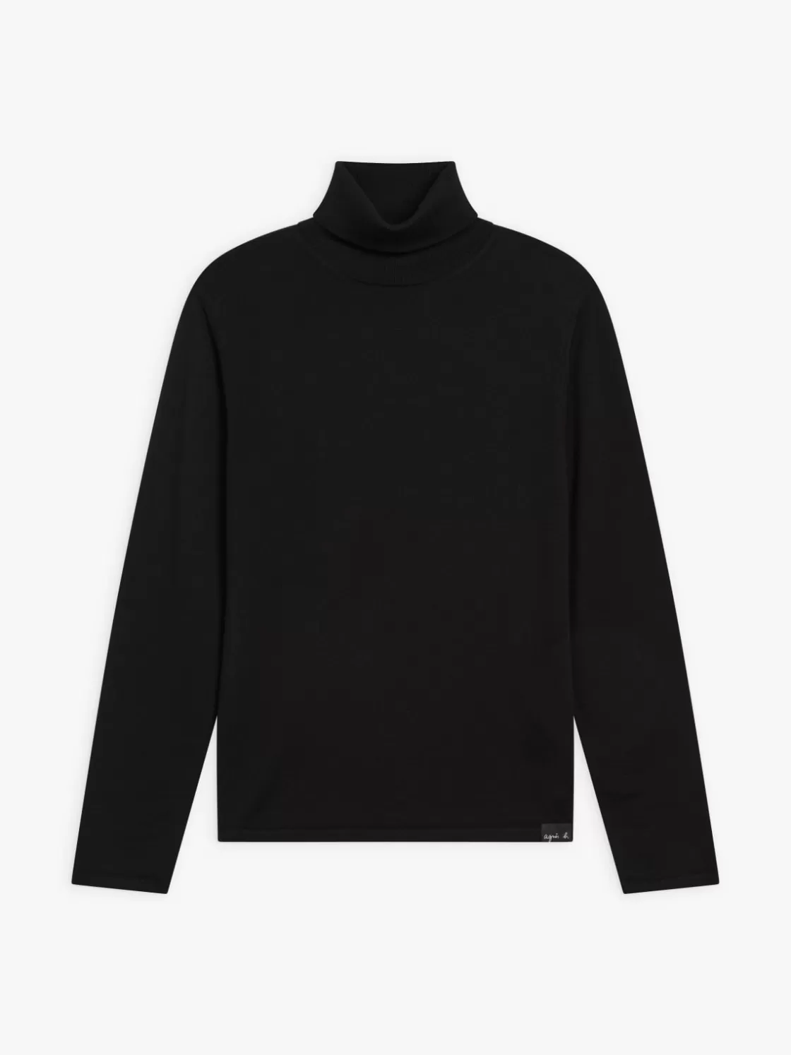 agnès b. Sweaters<Black Merino Wool New Light Sweater