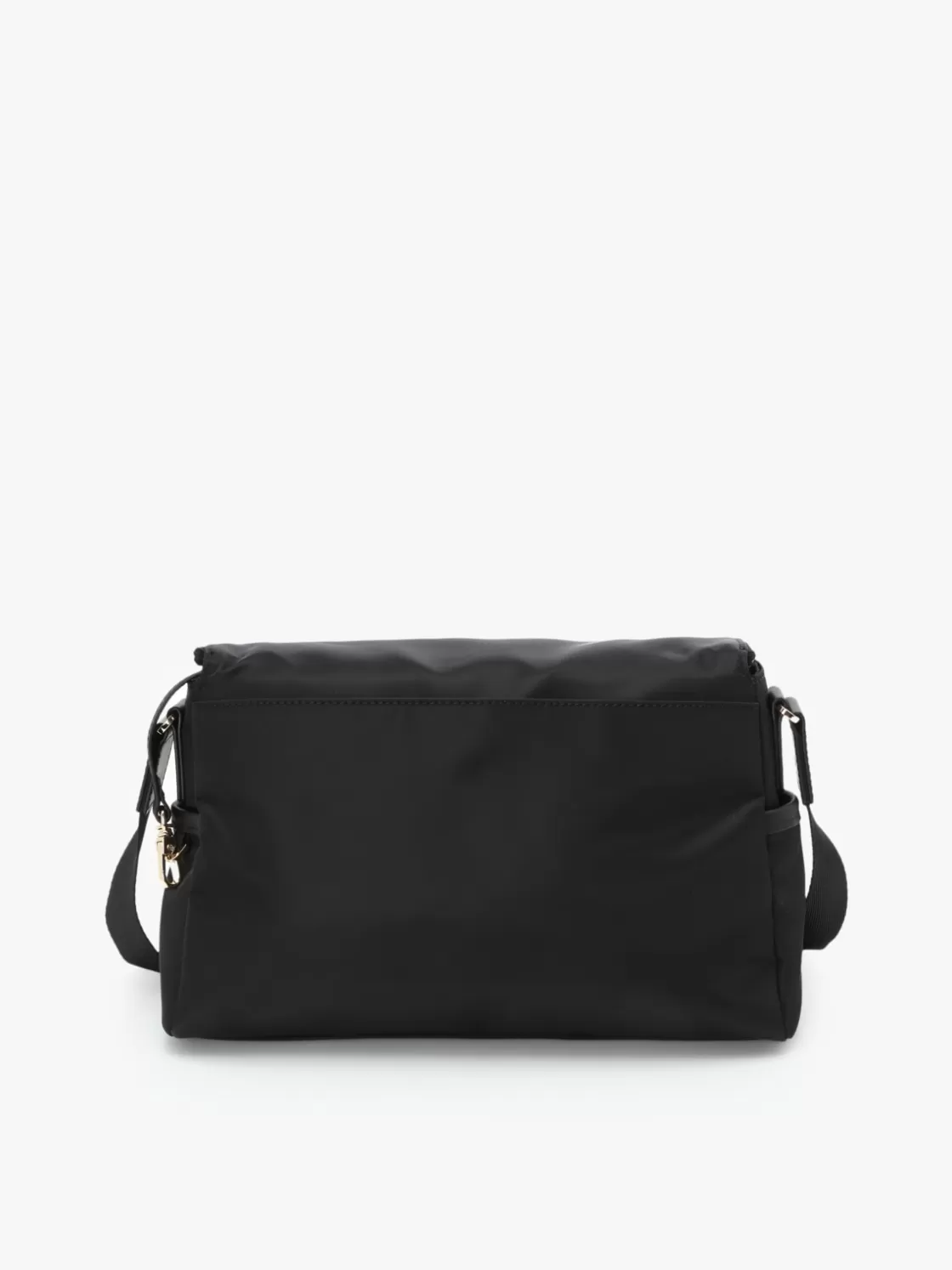 Women agnès b. Shoulder & Crossbody Bags<Black Nylon Shoulder Bag