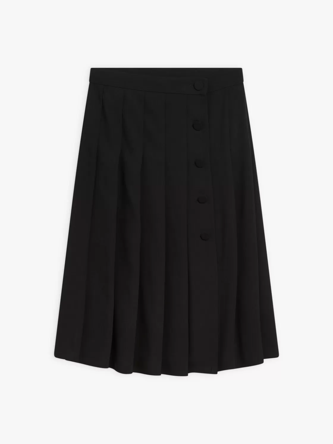 Women agnès b. Skirts & Shorts<Black Pleated Galloway Skirt