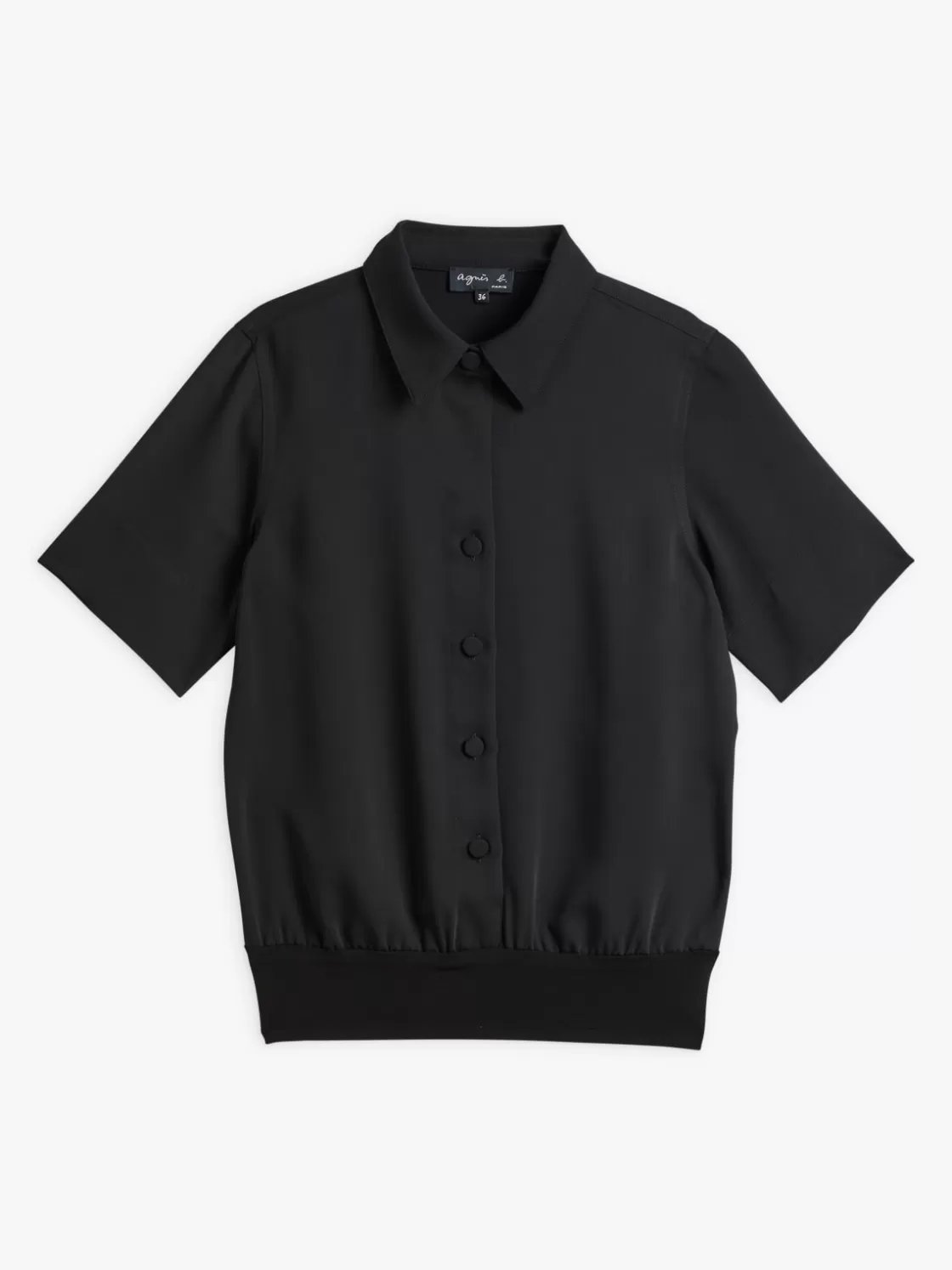 Women agnès b. Tops & Shirts<Black Polyester Candice Shirt