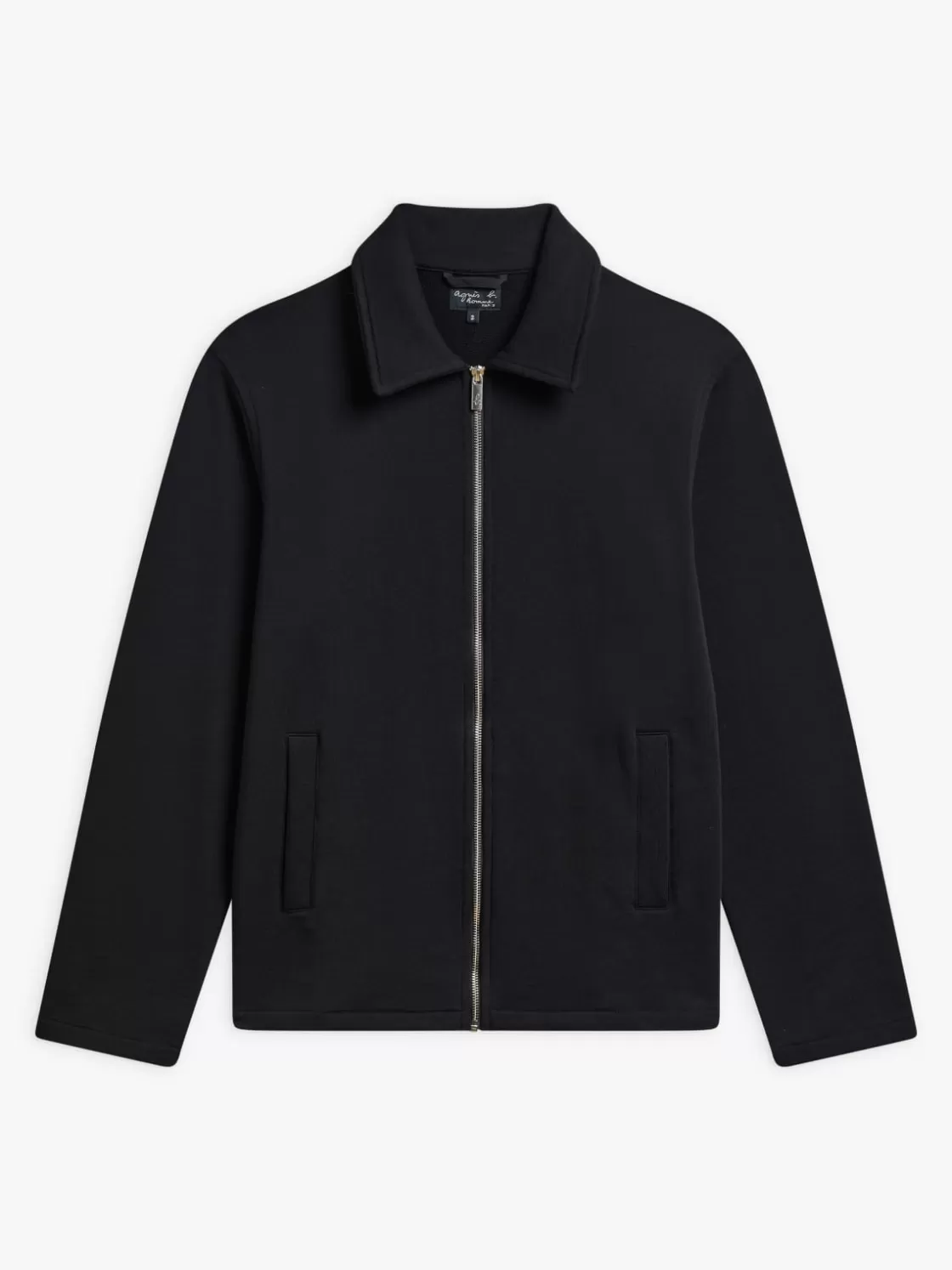 agnès b. Jackets & Coats | T-Shirts & Polos<Black Purcell Cotton Jersey Jacket