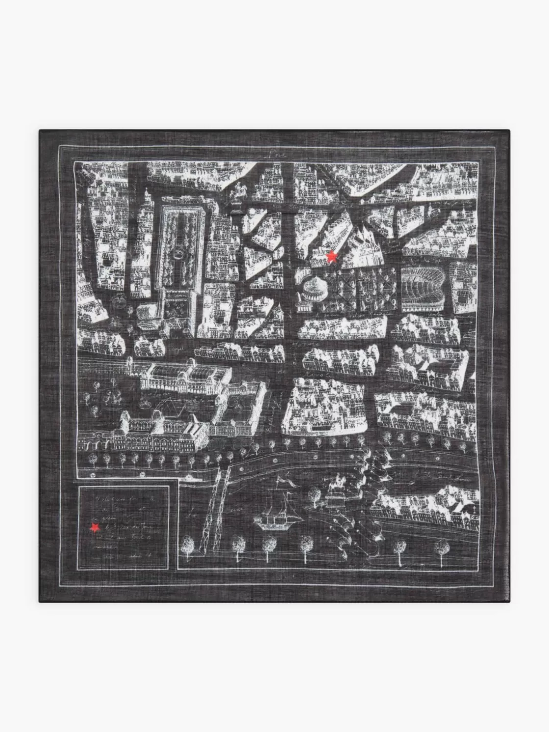 Women agnès b. Scarves & Foulards | Scarves<Black Rue Du Jour Scarf