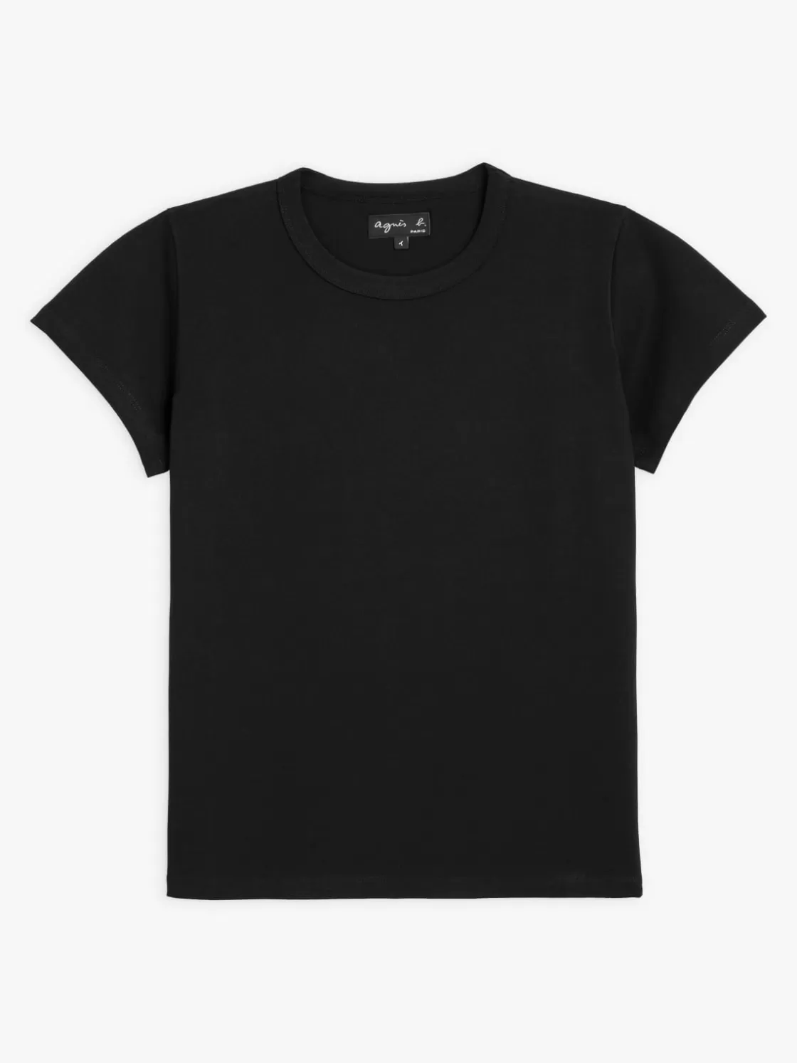 Women agnès b. T-Shirts & Tank Tops<Black Short Sleeves Brando T-shirt