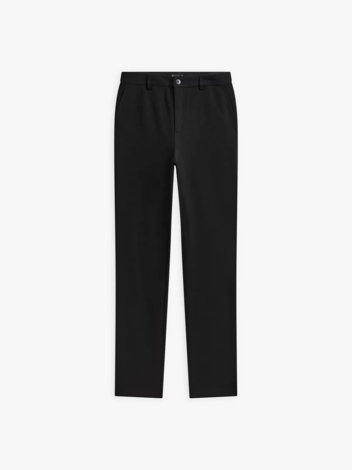 Women agnès b. Pants & Jeans<Black Viscose Man Pants