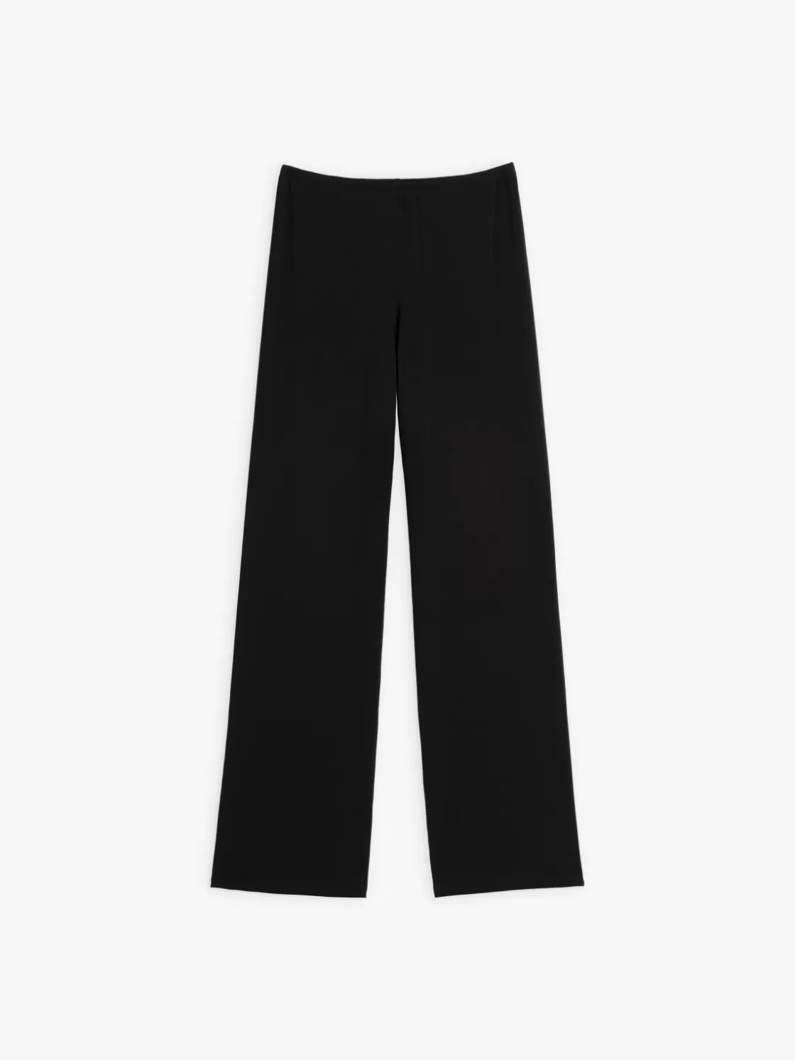 Women agnès b. Pants & Jeans<Black Viscose Sail Pants