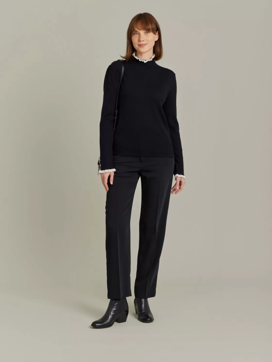 Women agnès b. Sweaters<Black Wool Tessy Sweater