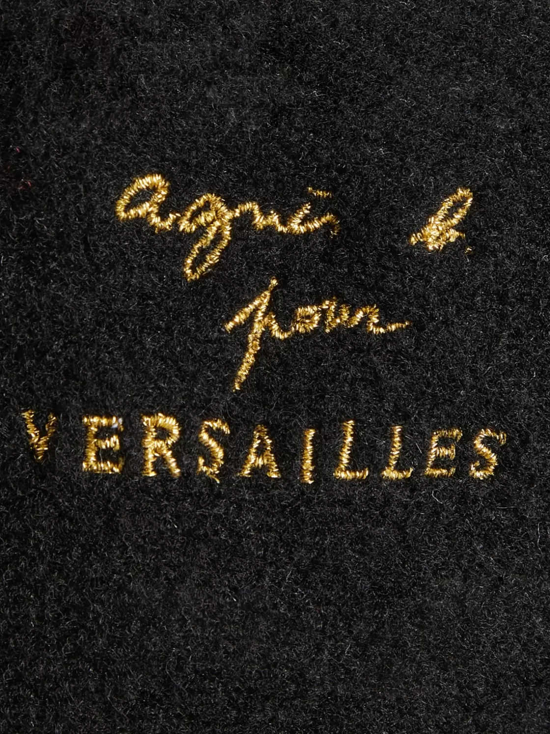 Women agnès b. Beanies & Gloves | Caps & Hats<Black Wool Versailles Beret