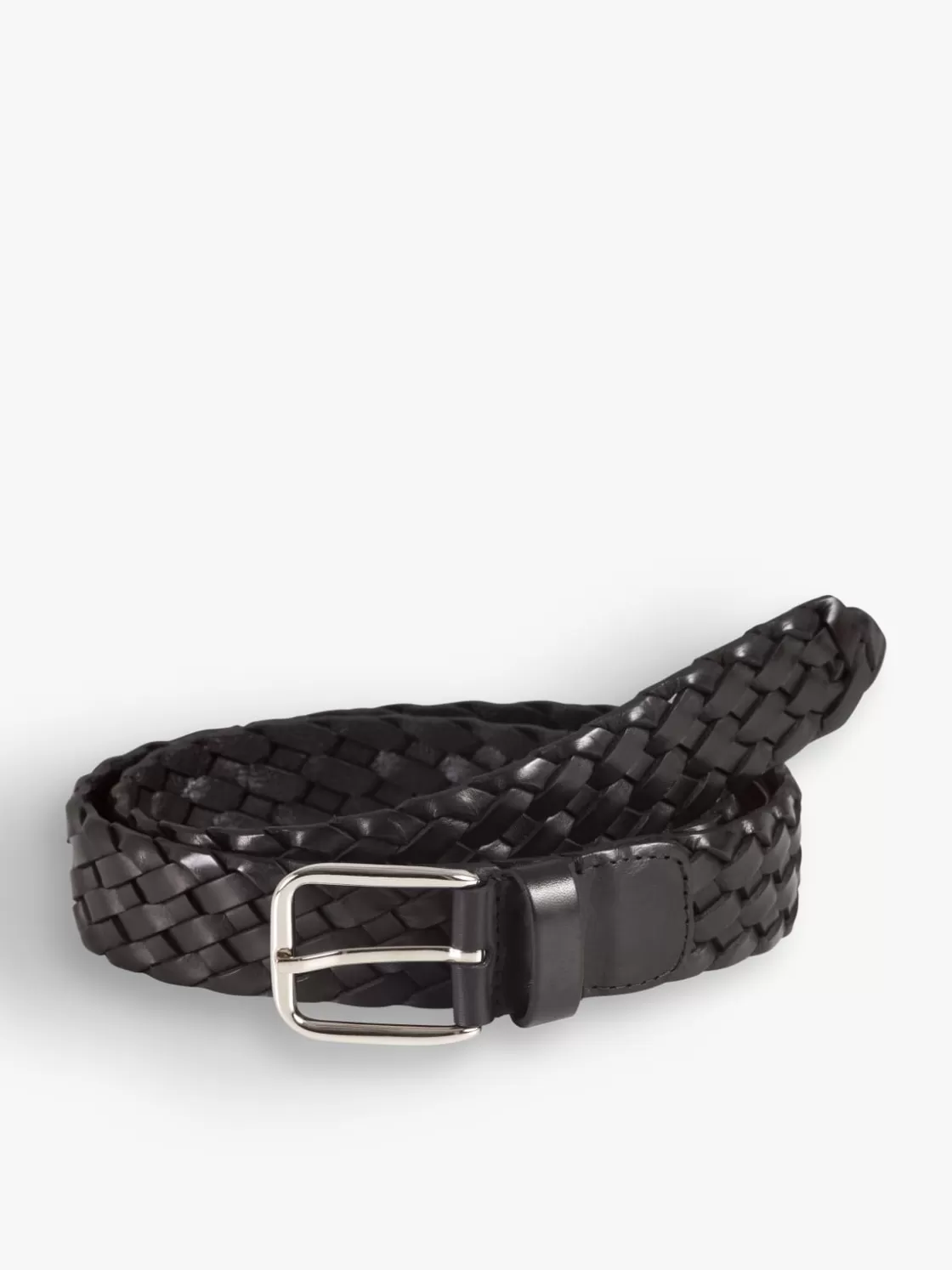 agnès b. Belts<Black Yago Leather Belt