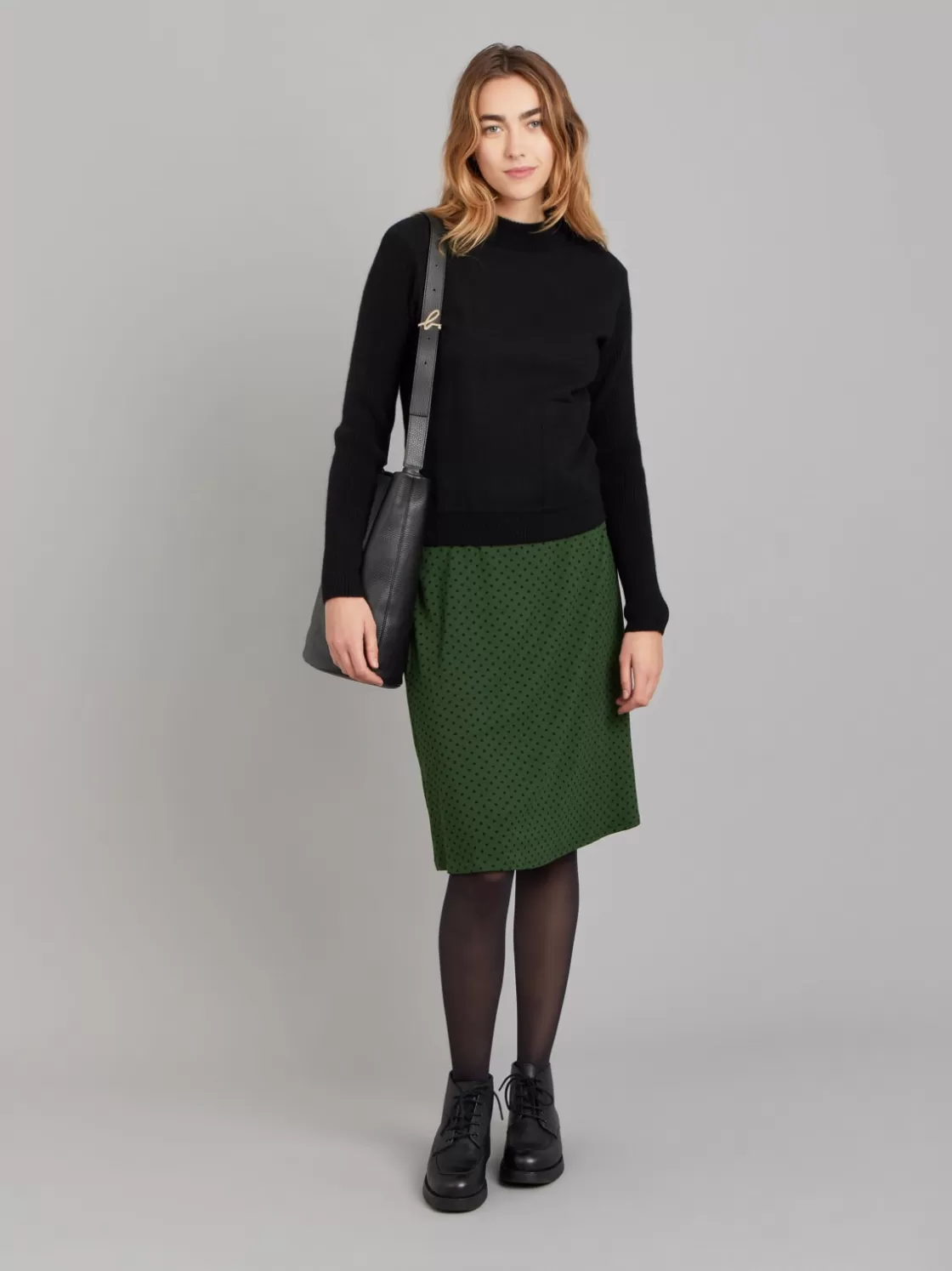 Women agnès b. Sweaters<Black Yak Wool Pocket Sweater