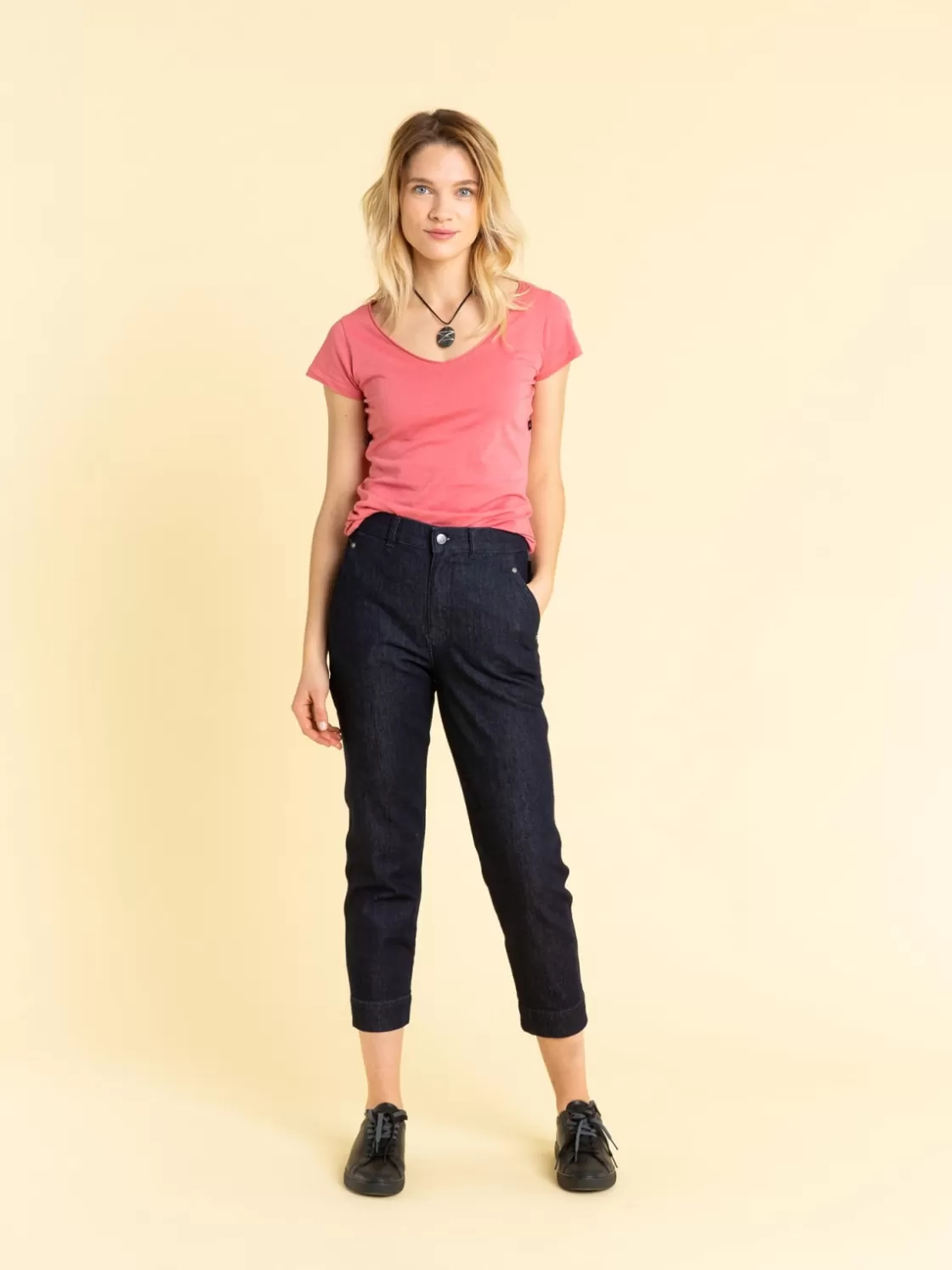 Women agnès b. Pants & Jeans<Blue 7/8-length Marilyn Jeans