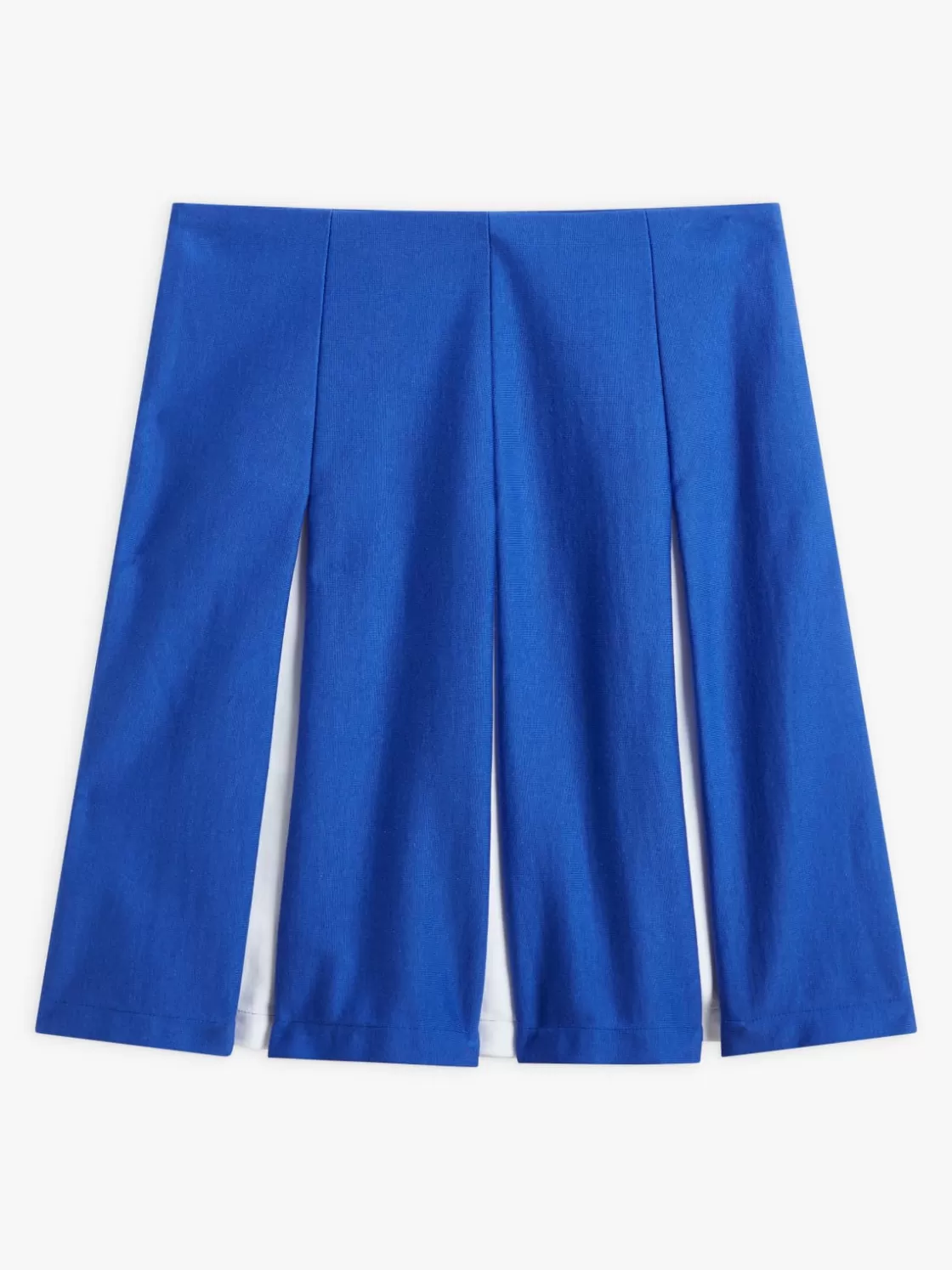 Women agnès b. Skirts & Shorts<Blue And White Striped Pleated Skirt In Cotton Jersey